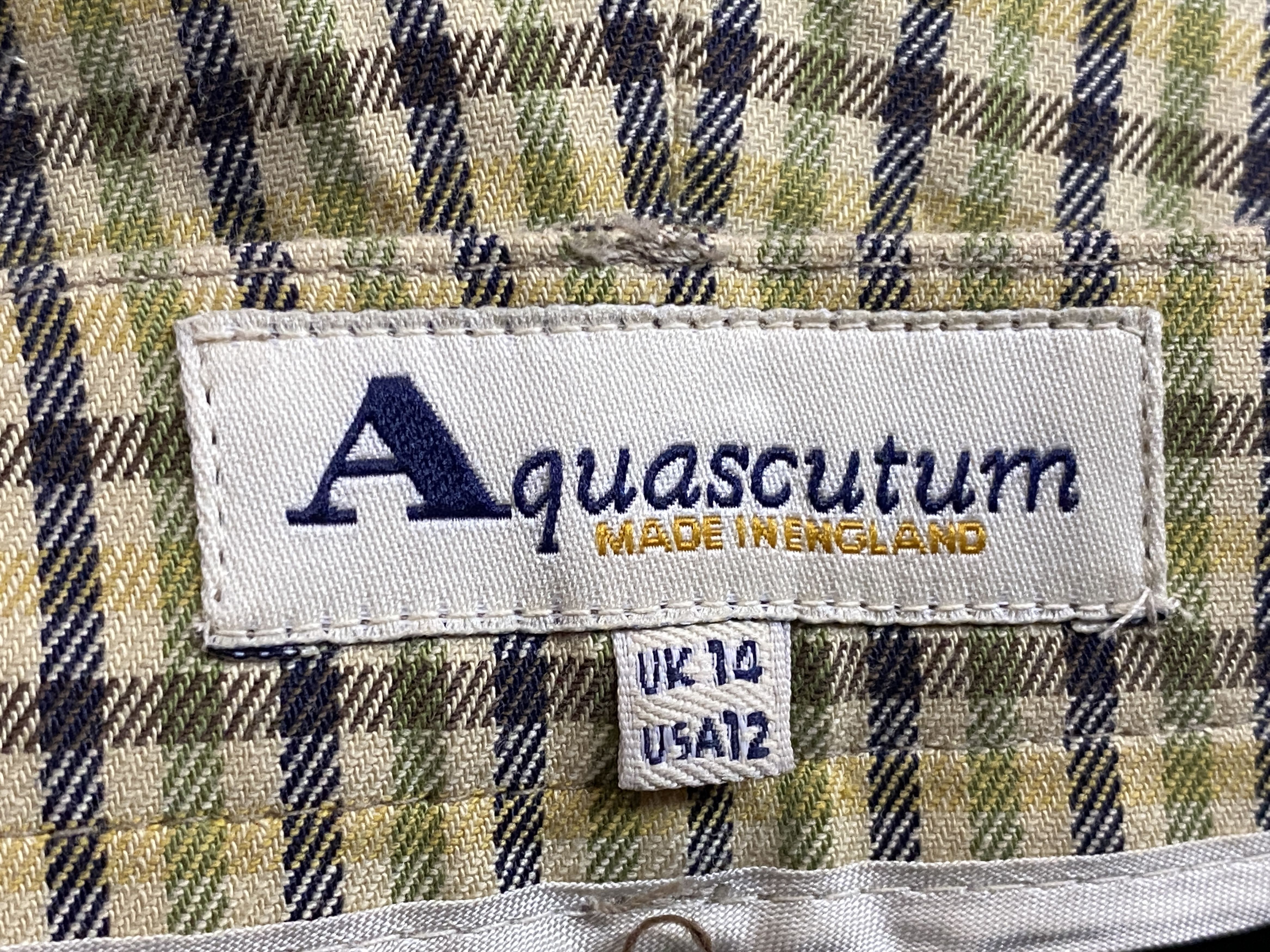 Aquascutum × Vintage Aquascutum Vintage Men's Check Bermuda Shorts - Size US 12 Size US 34 / EU 50 - 6 Thumbnail