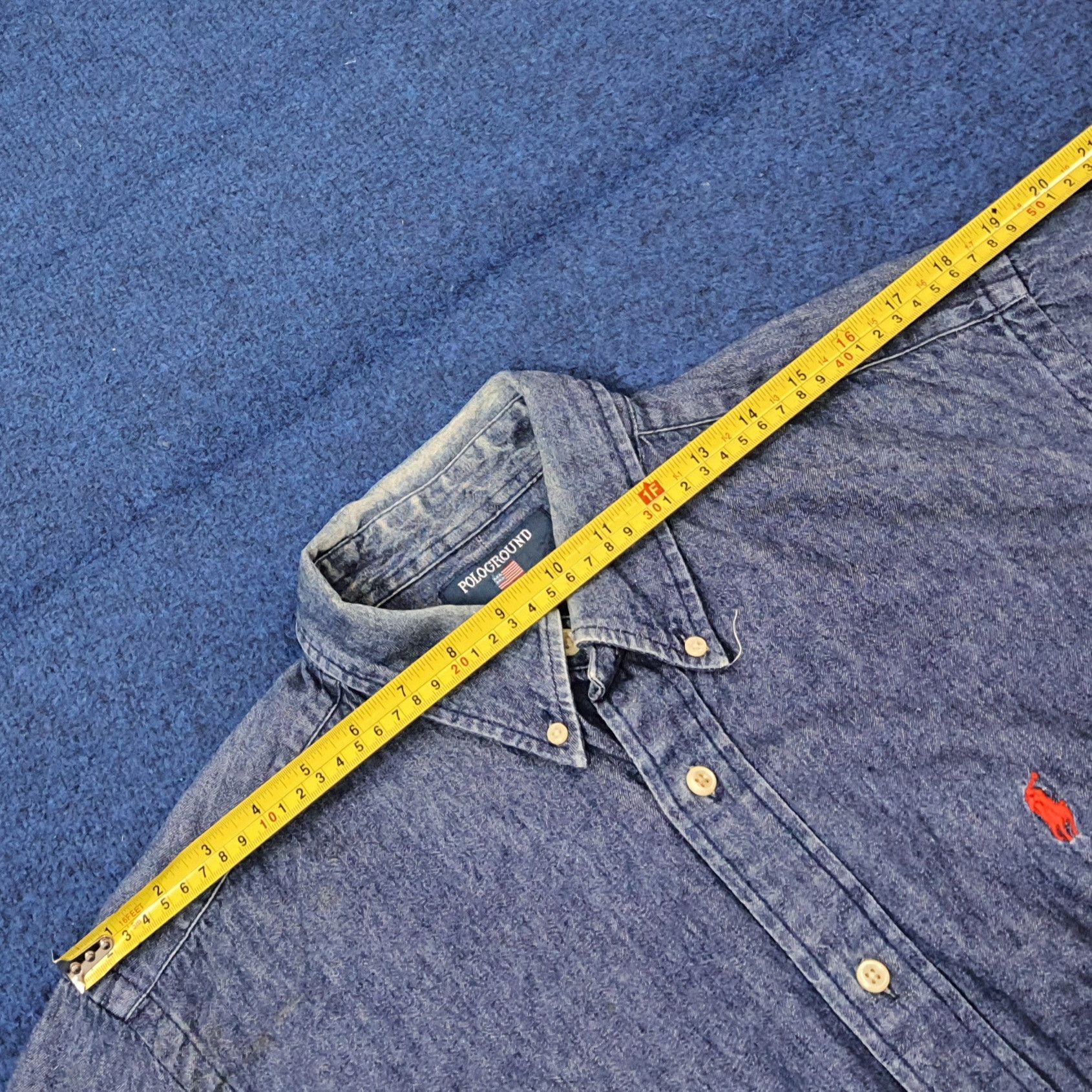 Polo Ralph Lauren Vintage PoloGround Sport Button Up Shirt C259N73 Size US M / EU 48-50 / 2 - 7 Thumbnail