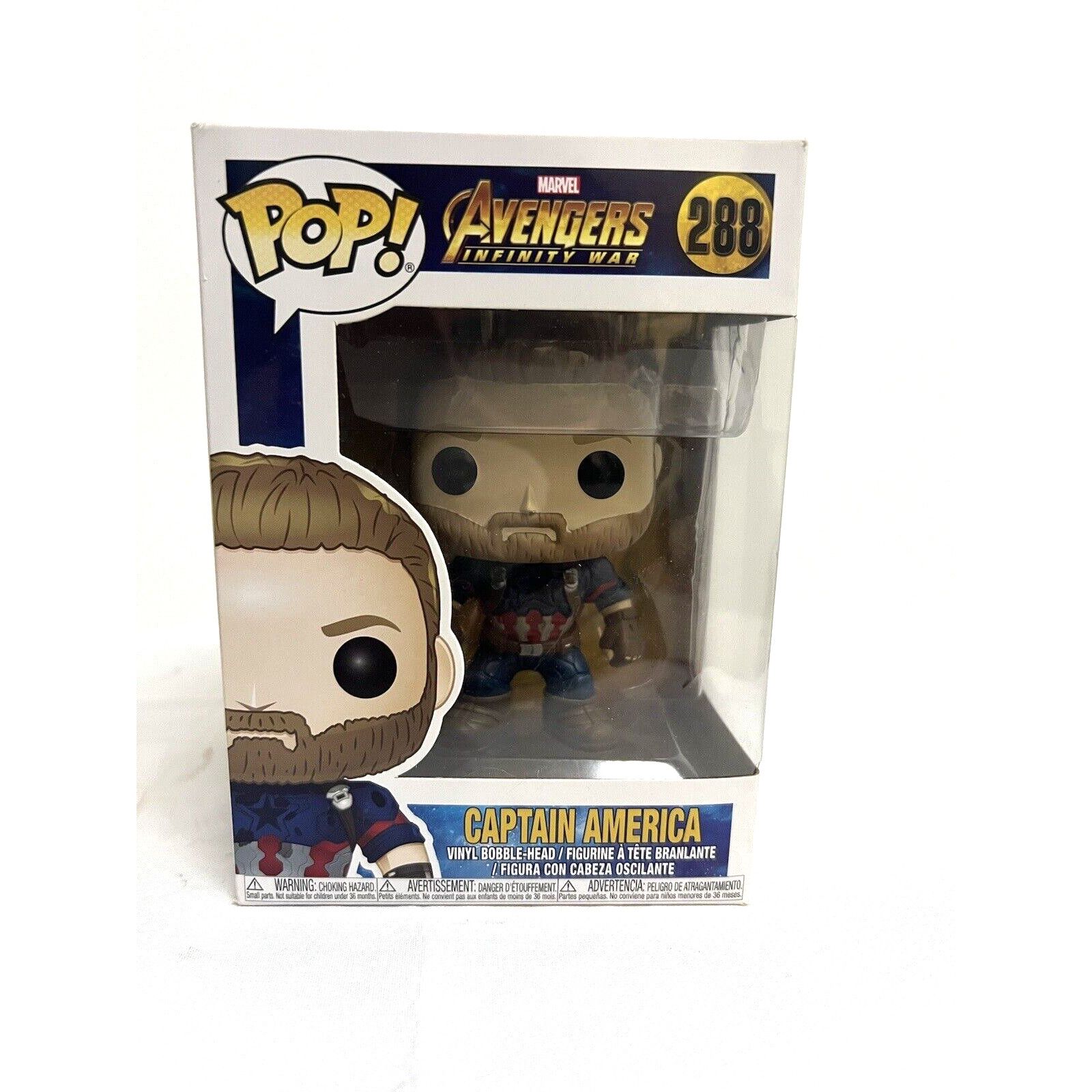 Marvel Comics Funko Pop Marvel #288 Avengers Infinity War Captain America Size ONE SIZE - 2 Thumbnail