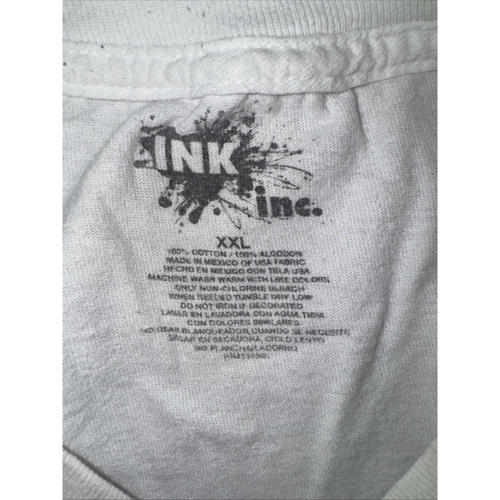 Vintage Vinage Inc Y2K Gothic Graphic T-Shirt White XXL Cross Heart Size US XXL / EU 58 / 5 - 3 Thumbnail