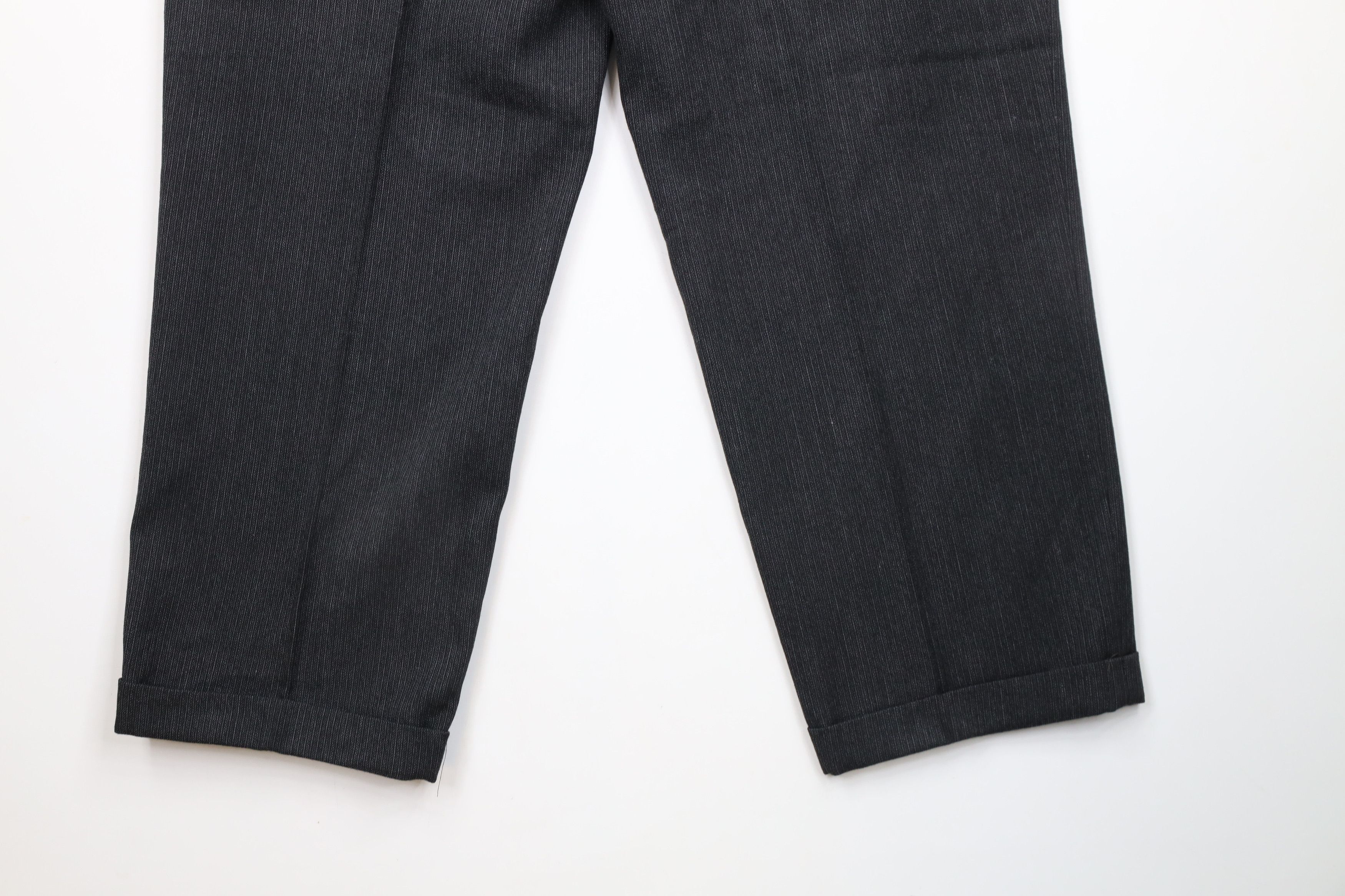 Vintage Vintage 90s Streetwear Pleated Textured Wide Leg Chino Pants Size US 34 / EU 50 - 11 Thumbnail