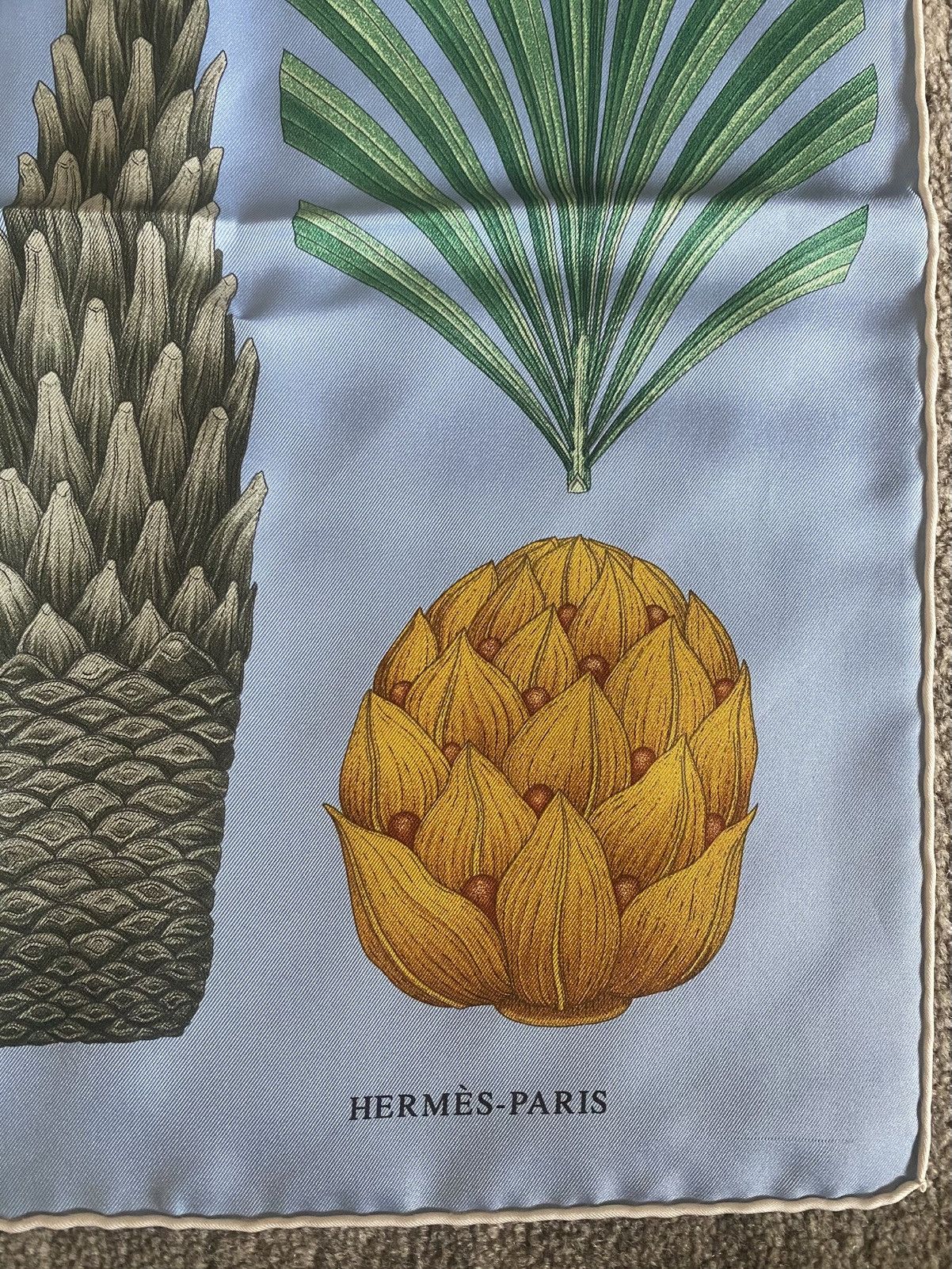 ilxnページ Hermès Index Palmarum 90 silk scarf