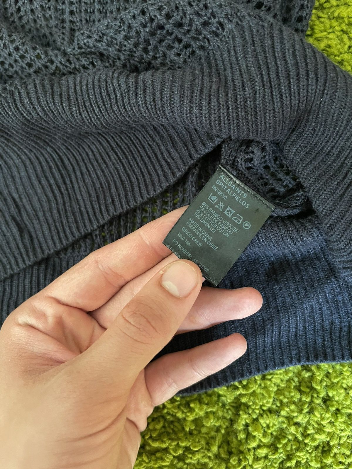 Allsaints × Designer AllSaints avant garde mesh longsleeve Size US S / EU 44-46 / 1 - 4 Thumbnail