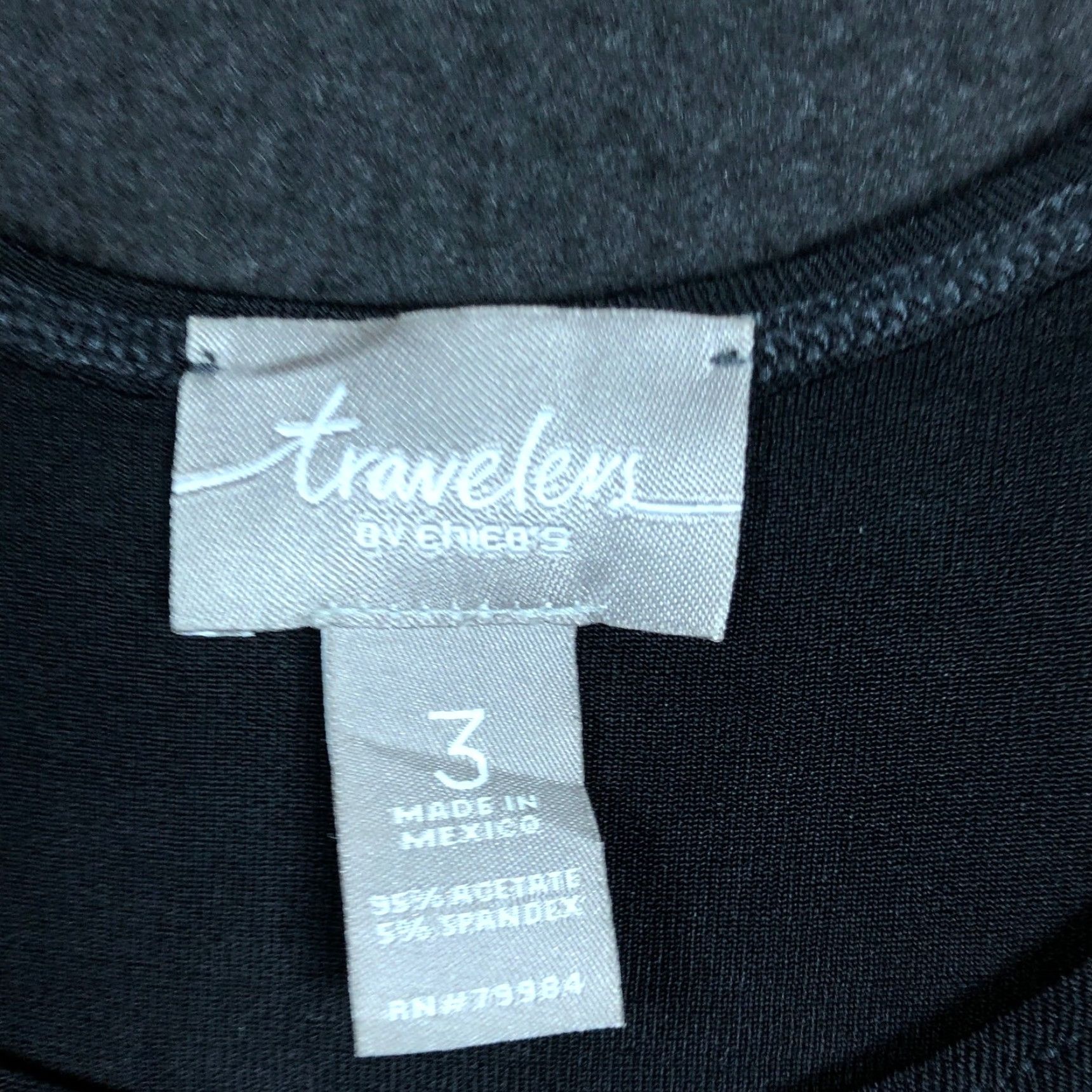 Vintage **Chico's Women's Black Travelers Tank Top XL Stretch Shimmer** User: Chico's Women's Black Travelers Tank Top XL Stretch Shimmer Size XL / US 12-14 / IT 48-50 - 6 Thumbnail
