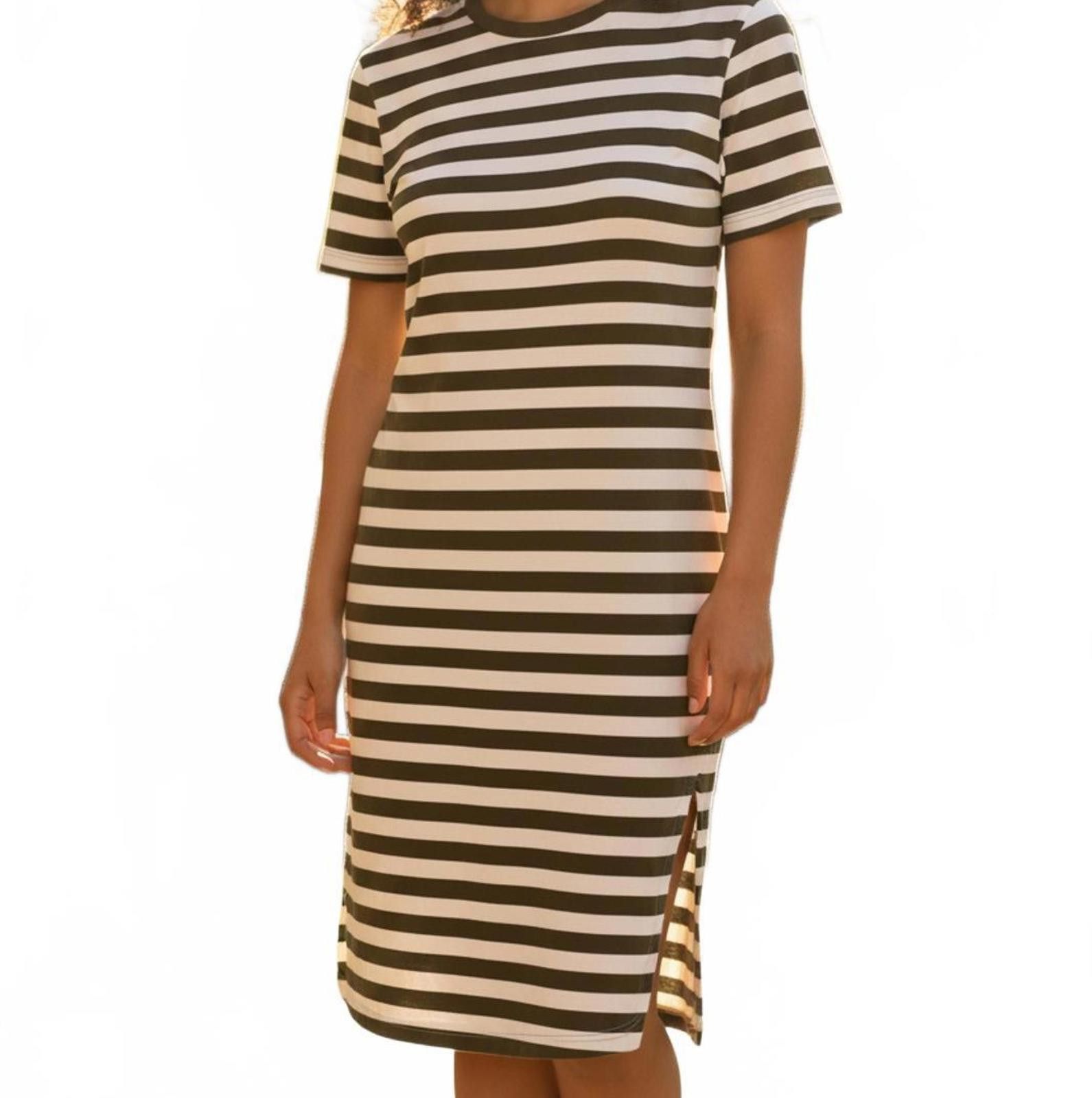 Other 41 Hawthorne Striped Short Sleeve Dress XL Casual Knit Size XL / US 12-14 / IT 48-50 - 1 Thumbnail