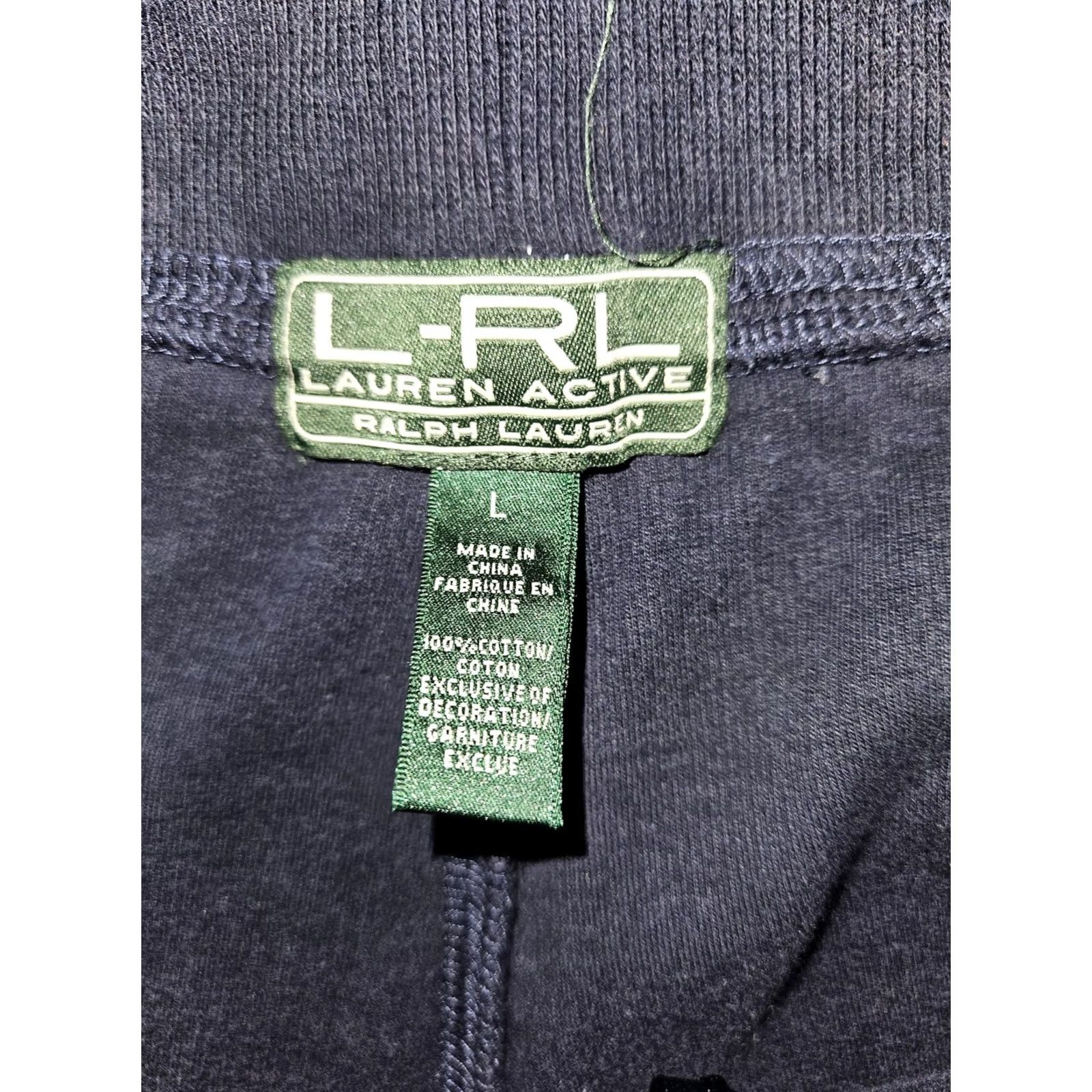Ralph Lauren Lauren Ralph Lauren Sweatpants Womens L Blue Knit Elastic Waist Lounge Activewear Pants Size 36" / US 14 / IT 50 - 2 Thumbnail