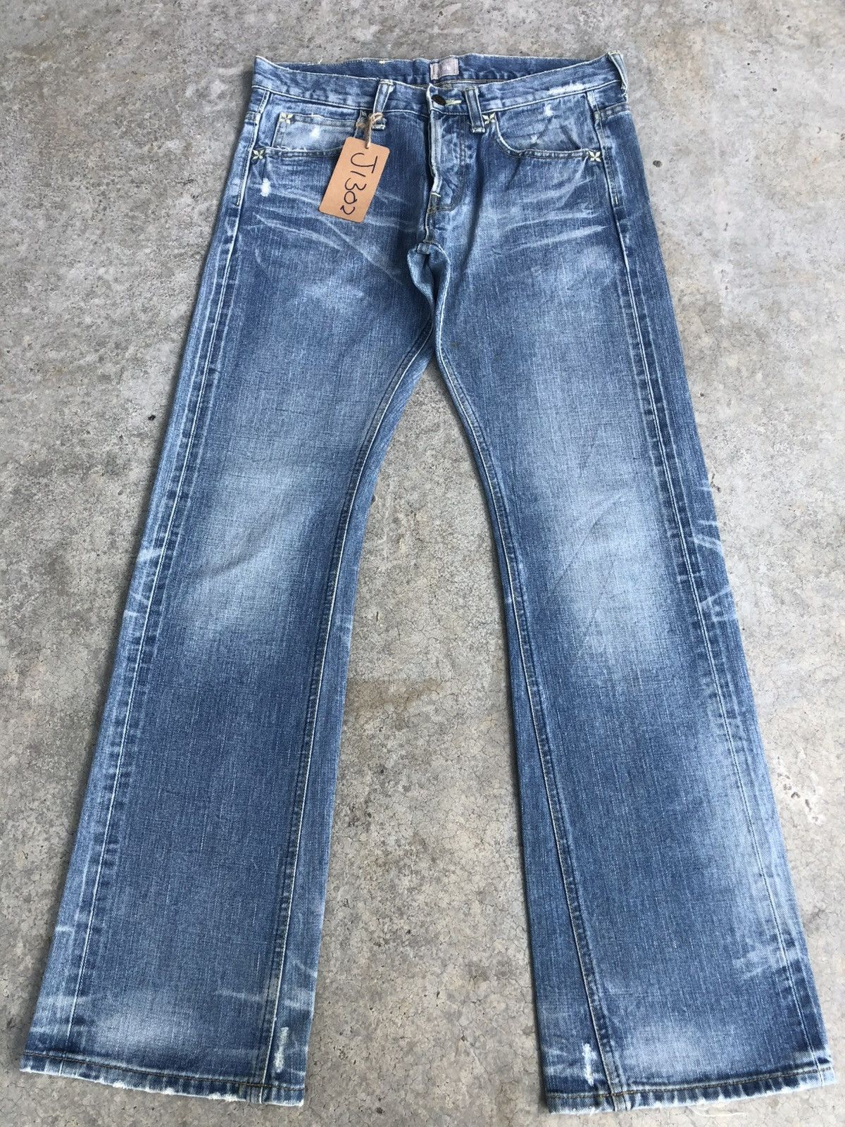 If Six Was Nine Japanese Lee Flared Jeans Distressed Jeans Size US 32 / EU 48 - 2 Thumbnail