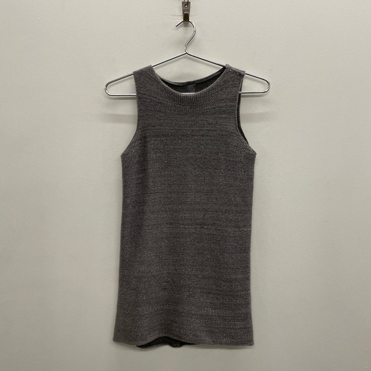 FW09 Rick Owens “CRUST” Silver Knitted Tank Top