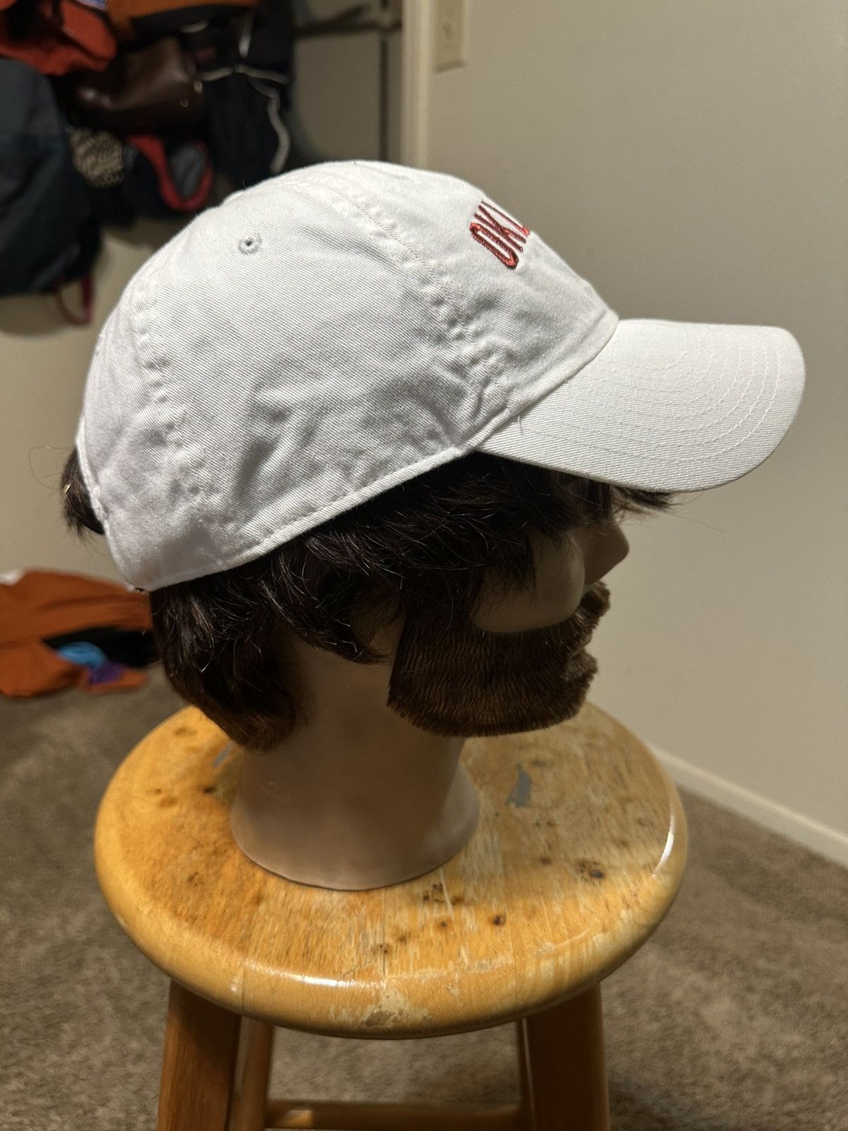 Jordan Brand Vintage NCAA Jordan Oklahoma “triple white” hat 00s Size ONE SIZE - 3 Thumbnail