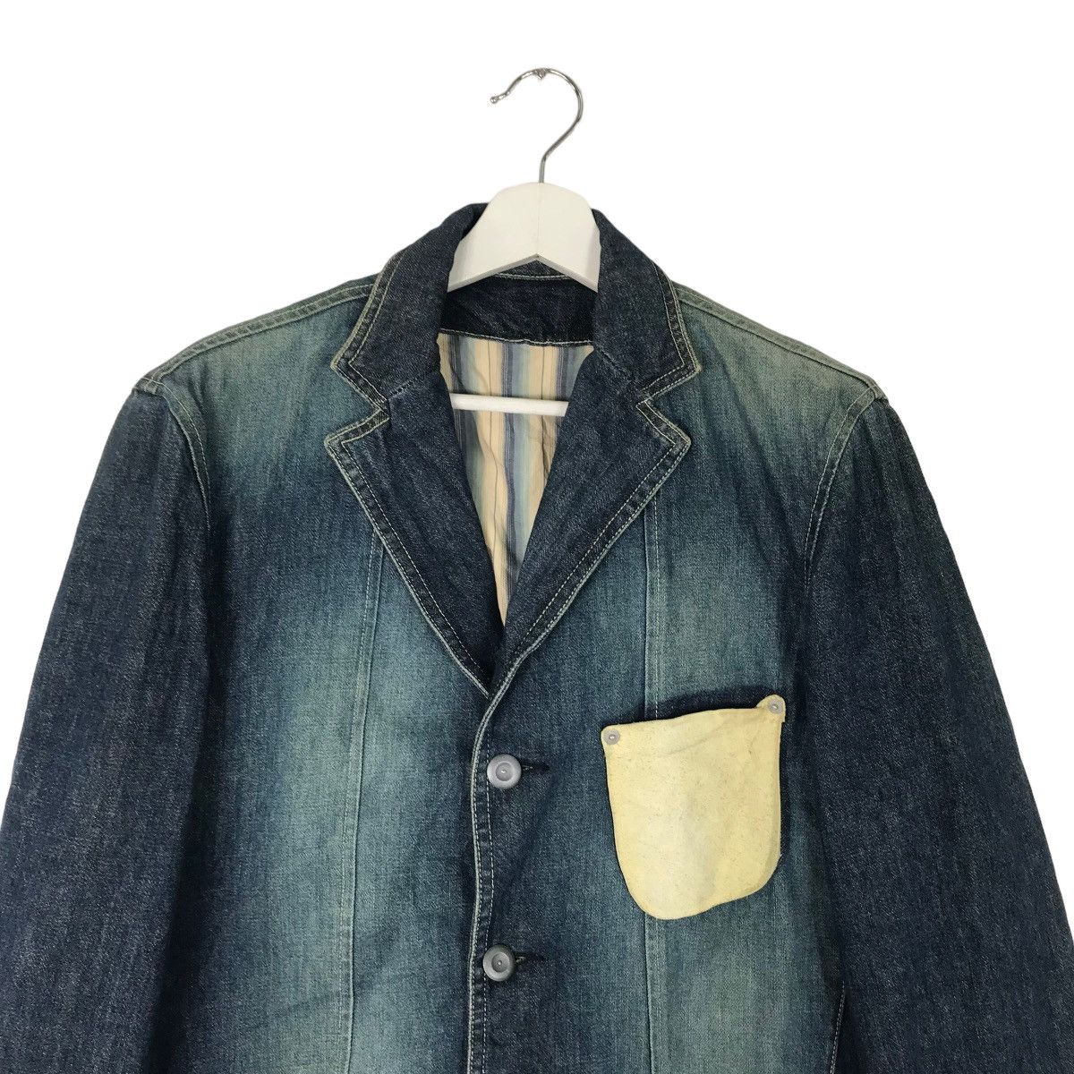 Comme Ca Ism 💥 COMME CA DU MODE MEN DYED INDIGO CHORE JACKET Size US M / EU 48-50 / 2 - 3 Thumbnail