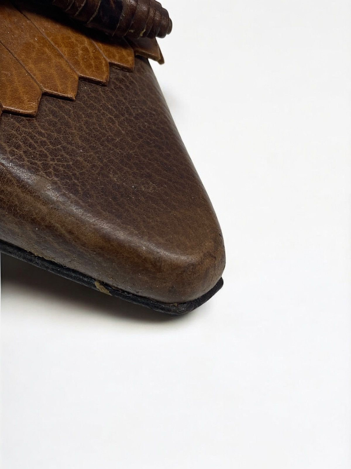 Balenciaga 🔥 BALENCIAGA BROWN TASSLE PUMPS VINTAGE LOAFER STYLE Size US 5 / IT 35 - 7 Thumbnail