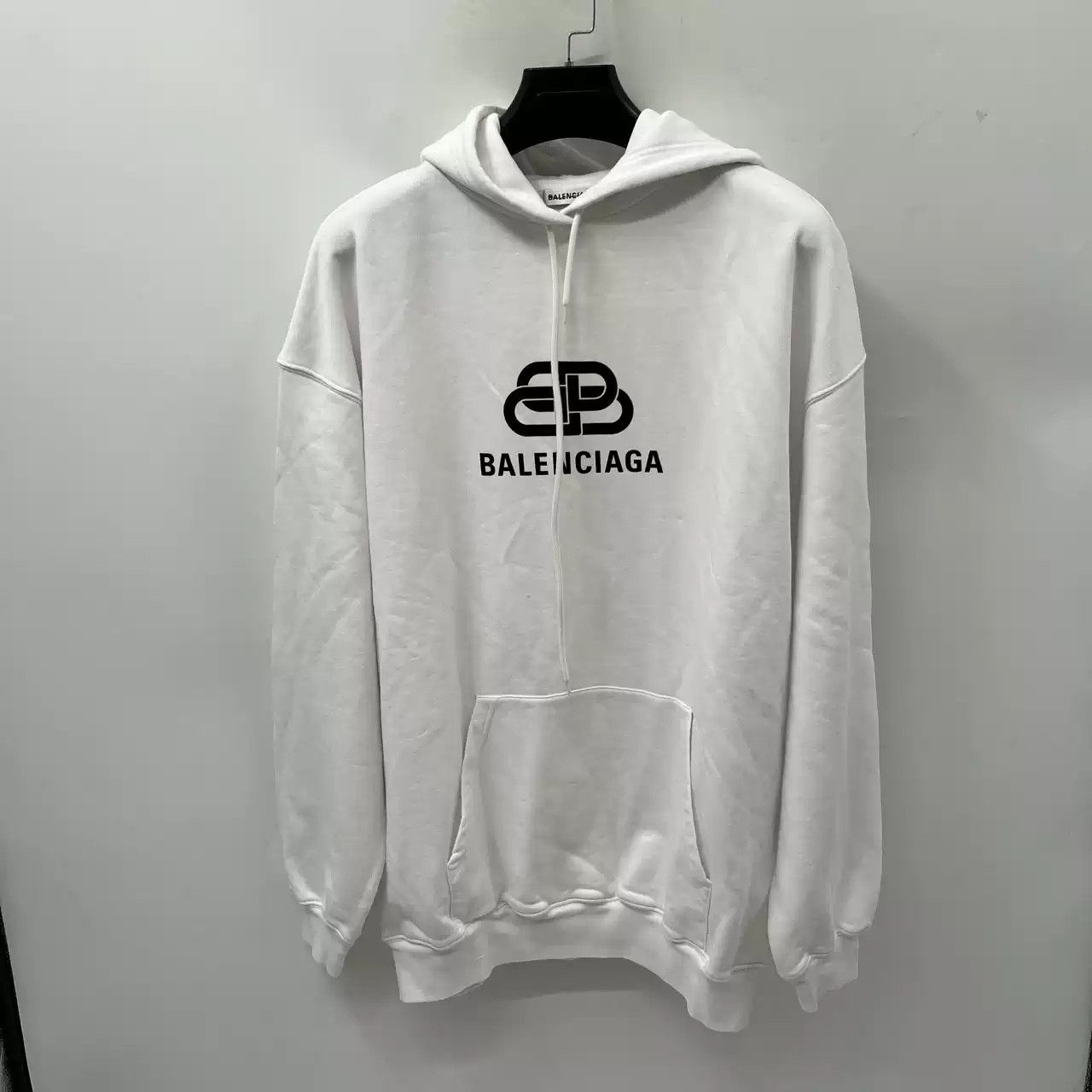 Balenciaga Balenciaga White Lock Print Logo Hoodie Size US M / EU 48-50 / 2 - 1 Thumbnail