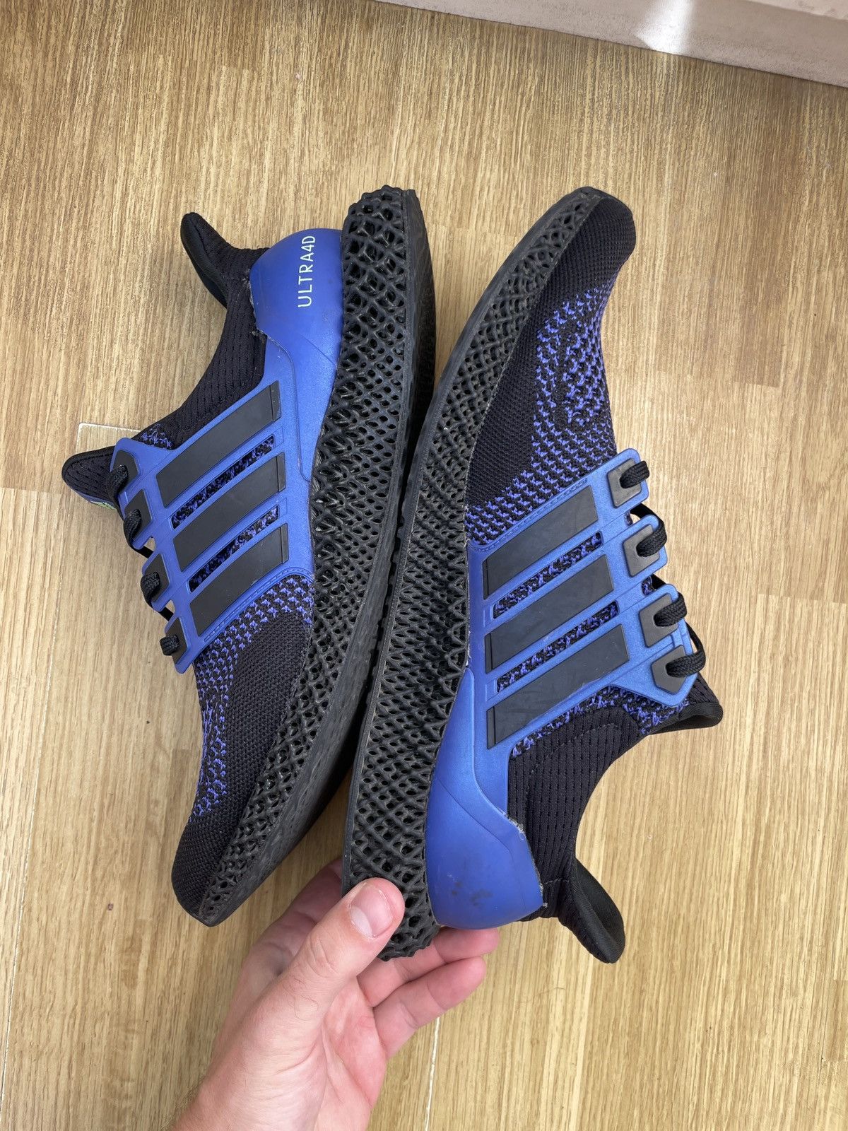 Adidas Adidas Ultra 4d Black Sonic Ink Size US 10.5 / EU 43-44 - 6 Thumbnail