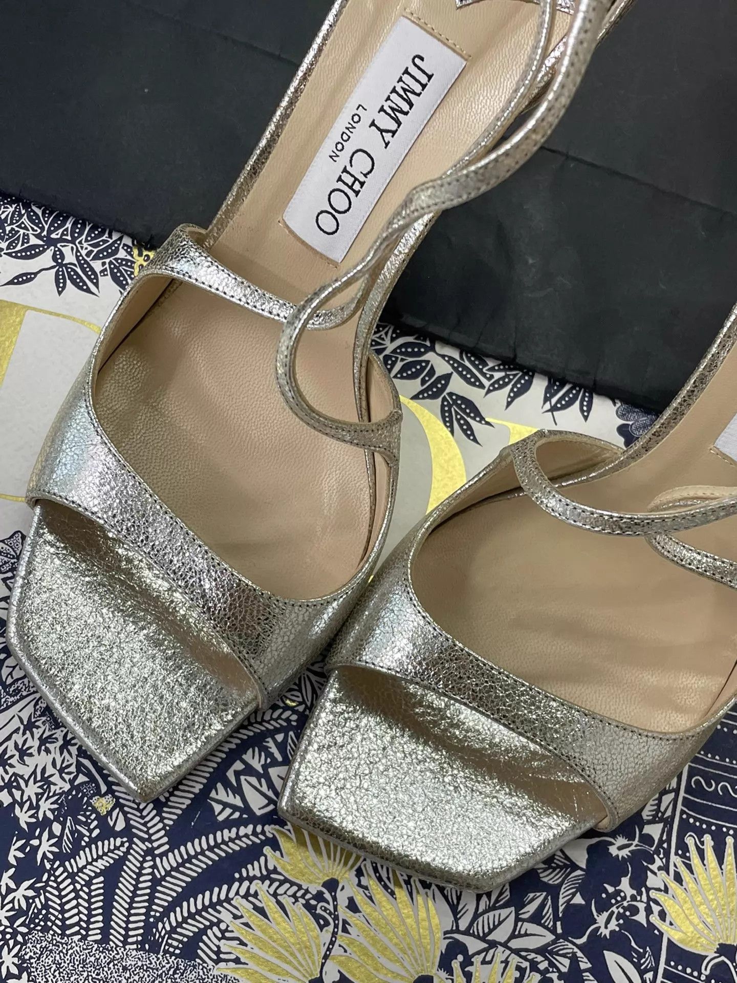 Jimmy Choo Jimmy Choo Silver High Heel Sandals Size 39 Size US 8.5 / IT 38.5 - 3 Thumbnail