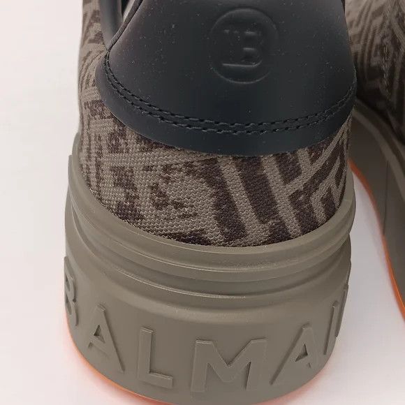 Balmain Balmain Monogram B-Court Low Top Sneakers - EU44/US11 Size US 11 / EU 44 - 13 Thumbnail
