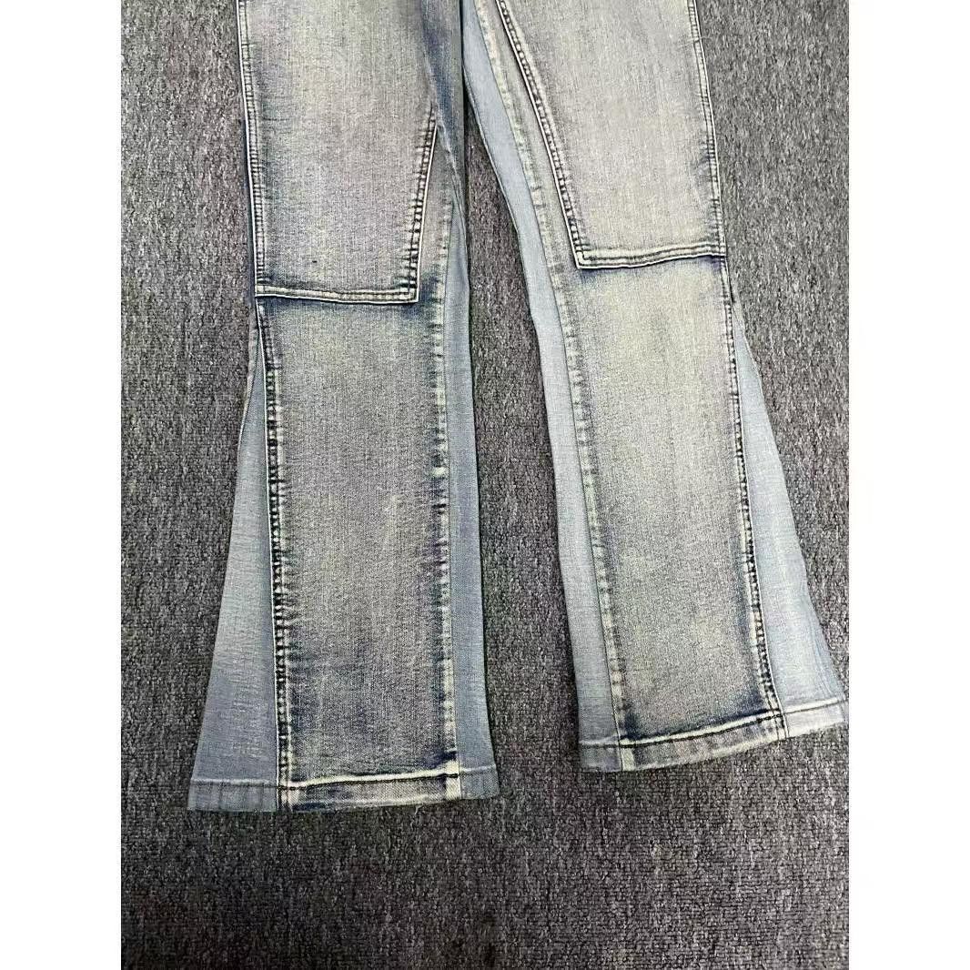 Japanese Brand × Jean Street Style Old Spliced Micro Flare Jeans Size US 32 / EU 48 - 5 Thumbnail