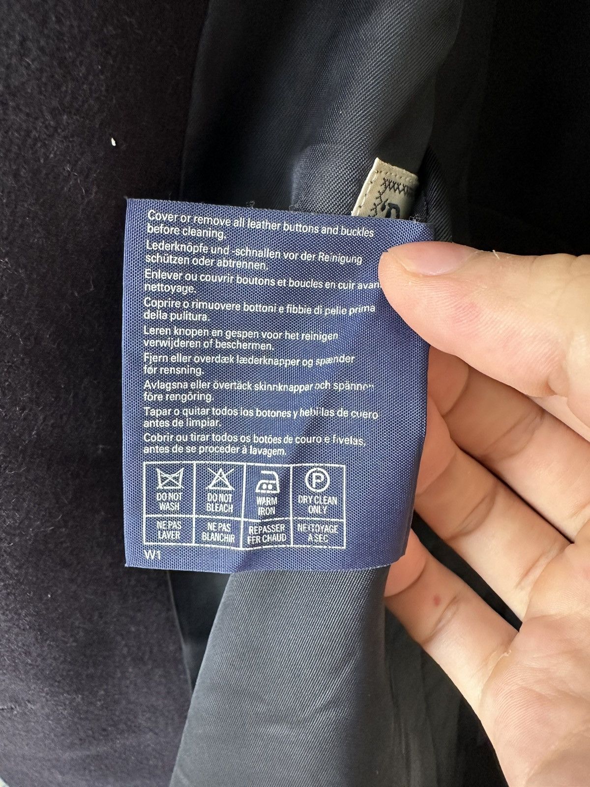 Other Vintage Burberrys Navy Wool Blazer Jacket Size XS / US 0-2 / IT 36-38 - 7 Thumbnail
