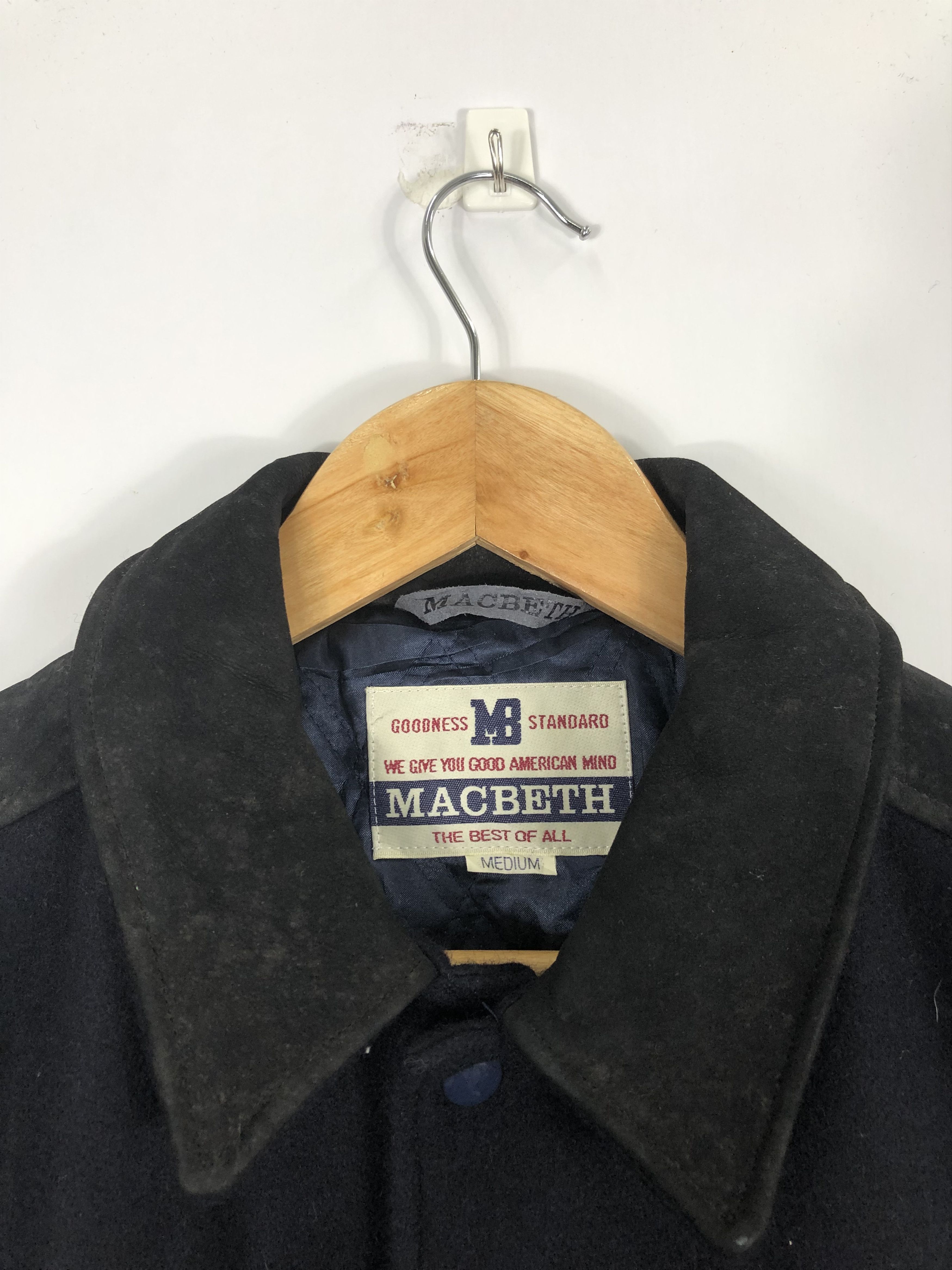 Macbeth Macbeth 90s Varsity Jacket Patches Leather Sleeve V0162 Size US M / EU 48-50 / 2 - 11 Thumbnail