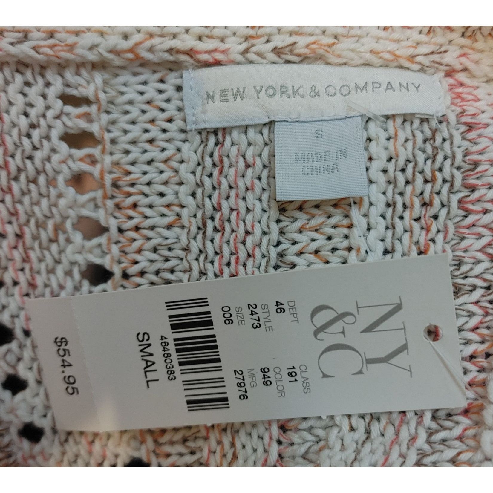 Other New York and Company Women's Lavender Crochet 1/2-Sleeve Pul Size S / US 4 / IT 40 - 3 Thumbnail