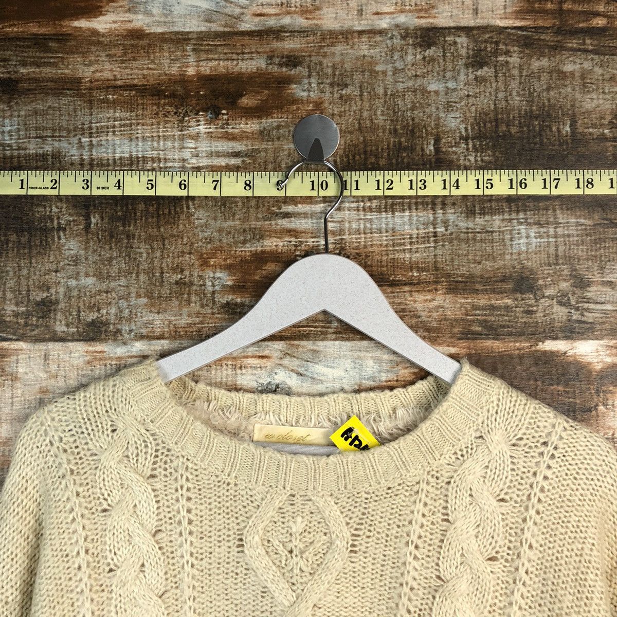 Homespun Knitwear × Japanese Brand W Closet Wears Ino White Knitwear #A1240 Size US M / EU 48-50 / 2 - 4 Thumbnail