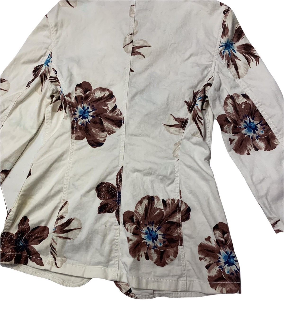 Kenzo × Vintage STEAL💥 VTG Kenzo Floral Art Blazer for Women Size M / US 6-8 / IT 42-44 - 8 Thumbnail