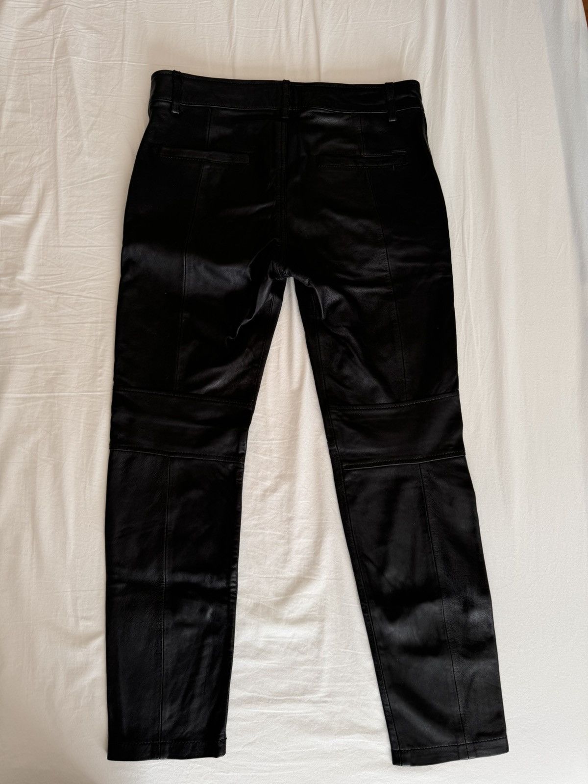 Diesel DIESEL Black Leather Pants Size US 31 - 11 Thumbnail