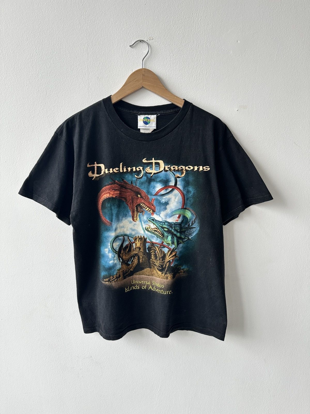 Universal Studios × Vintage Vintage Universal Studios Dueling Dragons Coaster Shirt Size US M / EU 48-50 / 2 - 1 Thumbnail