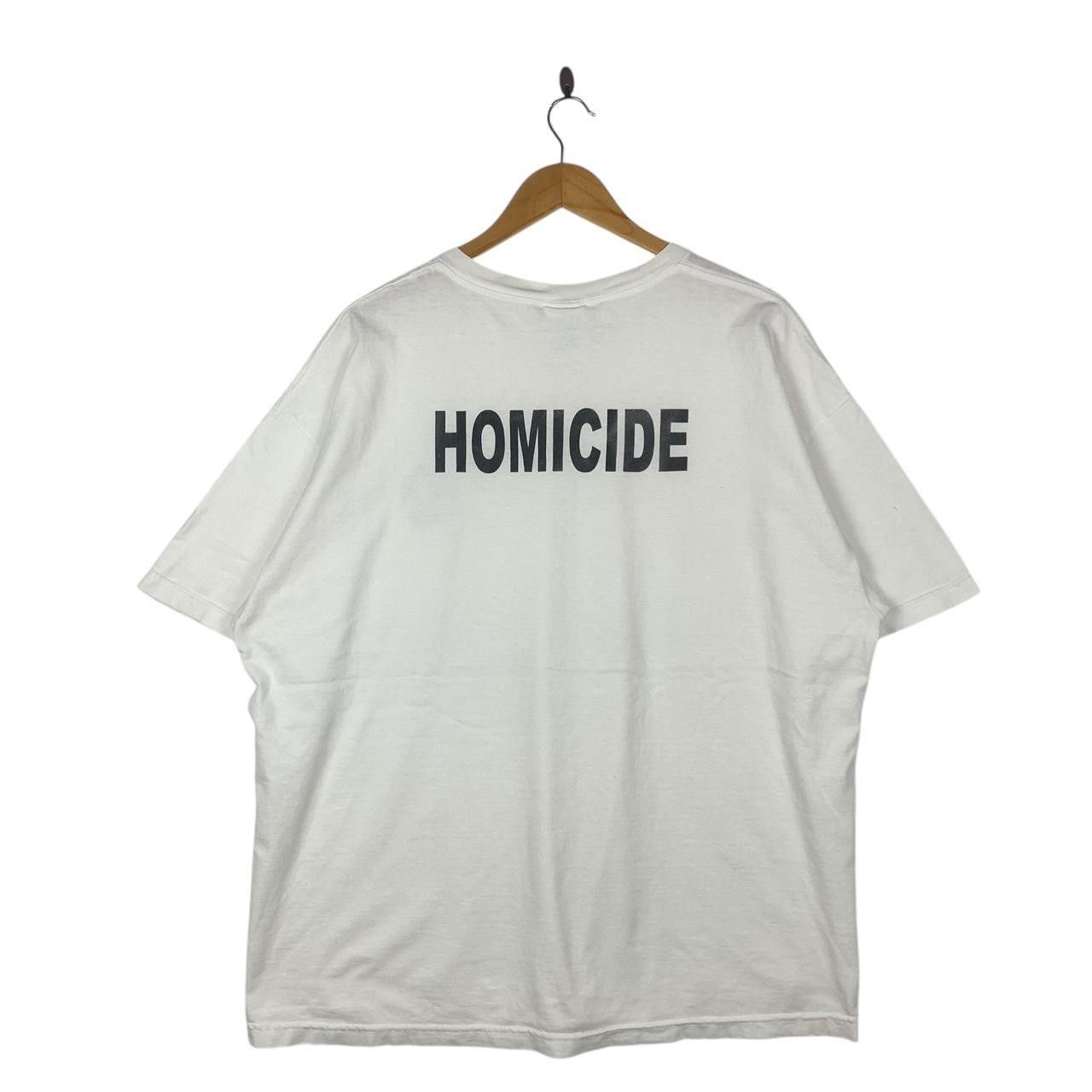 Vintage Vintage HOMICIDE B&T SPORT Police Department Tee Shirt Top Size S / US 4 / IT 40 - 4 Thumbnail