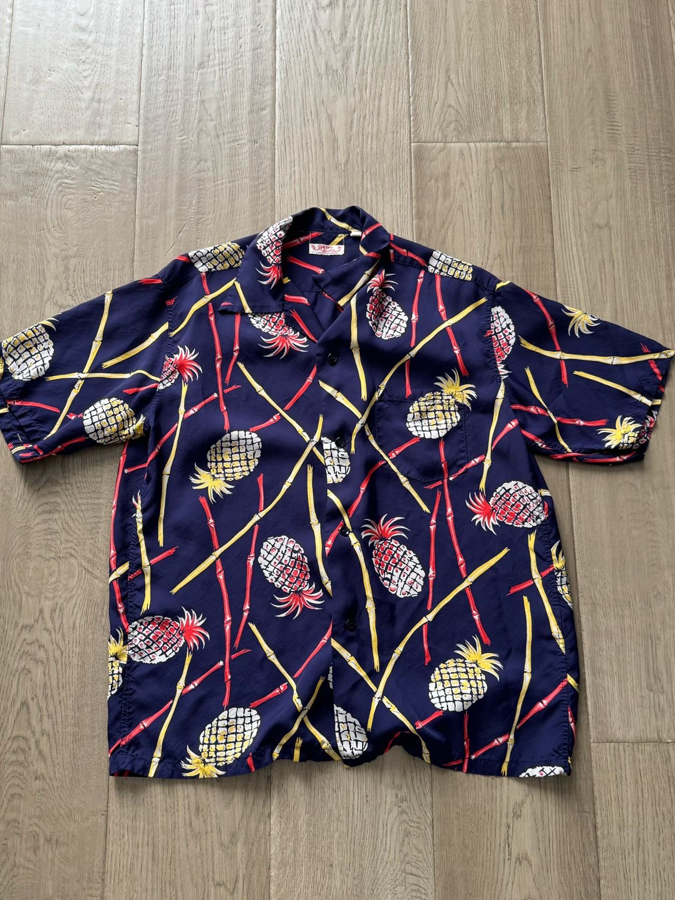 Sun Surf Sunsurf Pineapple Hawaiian Shirt Size US L / EU 52-54 / 3 - 1 Thumbnail