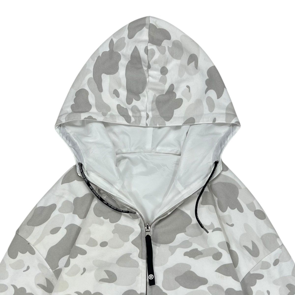 Bape BAPE WHITE CAMOUFLAGE 2 WAY HOODIE Size US M / EU 48-50 / 2 - 2 Thumbnail