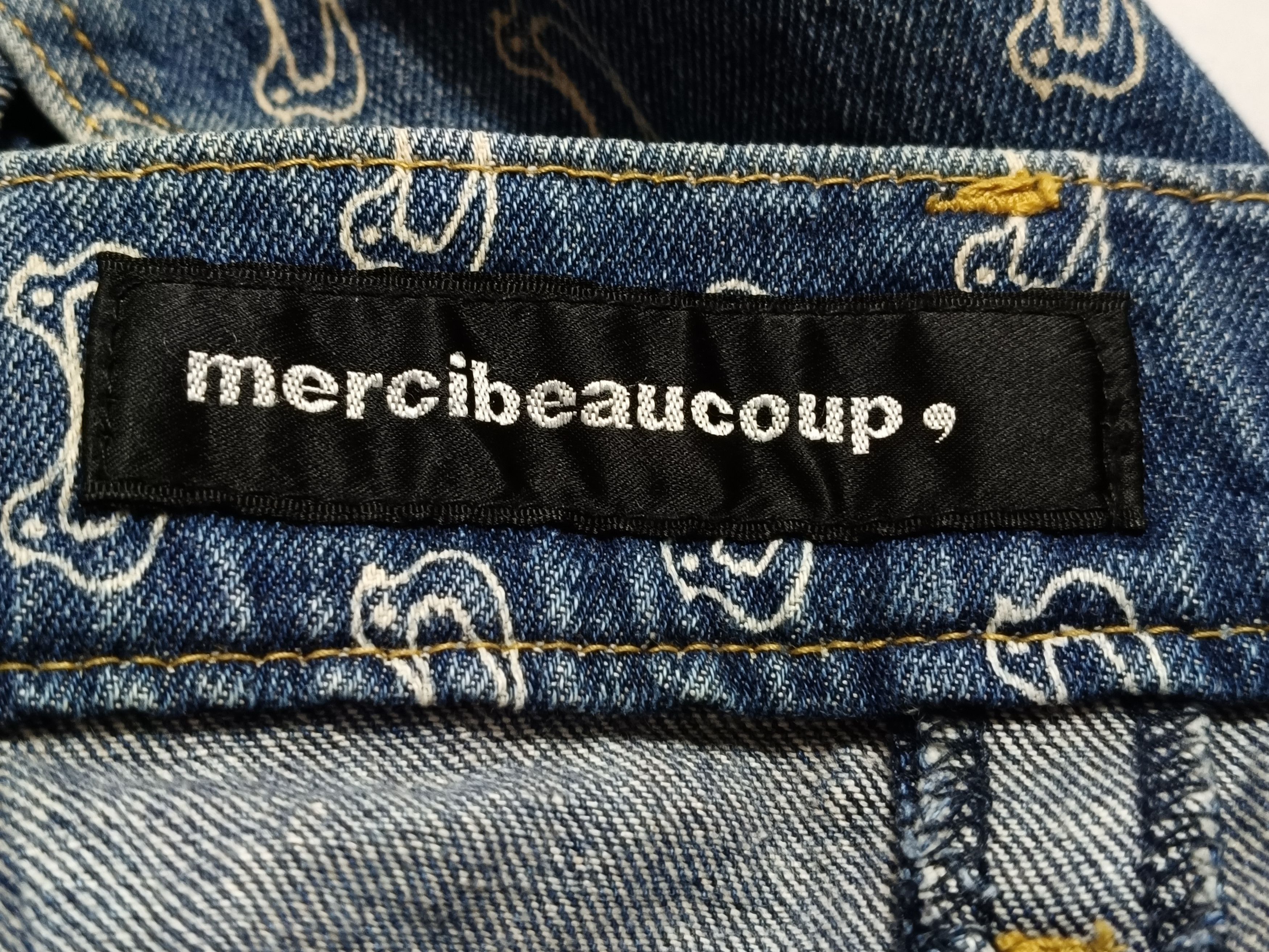 Issey Miyake Mercibeaucoup Denim Reverse Pants All-over Print Size 32" / US 10 / IT 46 - 10 Thumbnail