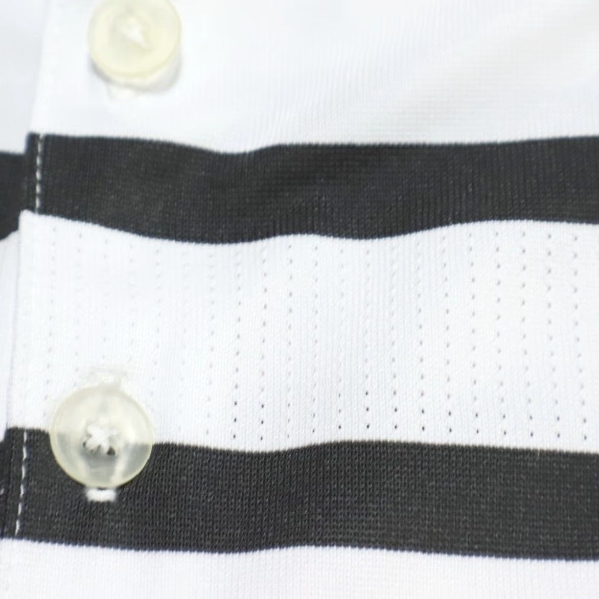 Nike Nike Dri-Fit Golf Black Striped Polo Shirt White Men's XL Shirt Size US XL / EU 56 / 4 - 6 Thumbnail