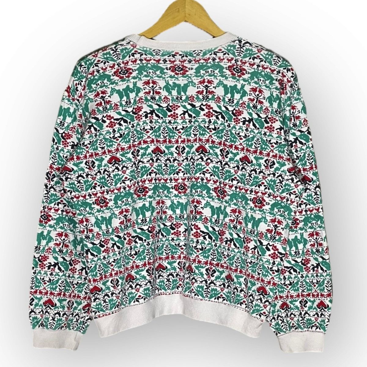 Vintage × Yves Saint Laurent Yves Saint Laurent Fullprint Sweatershirt Size S / US 4 / IT 40 - 2 Thumbnail