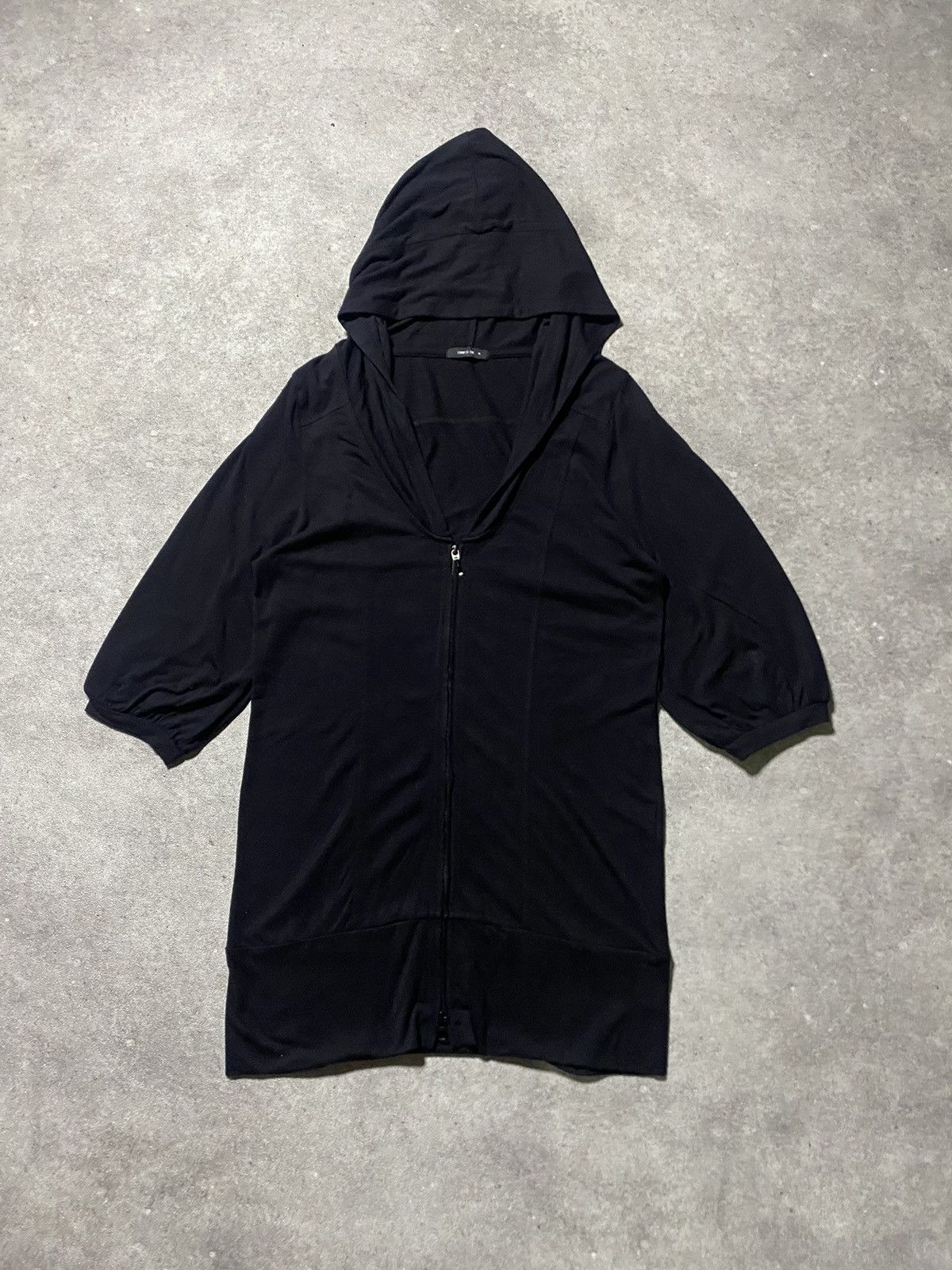 If Six Was Nine Comme Ca Ism Black Double Zip Long Hoodie Size S / US 4 / IT 40 - 1 Thumbnail