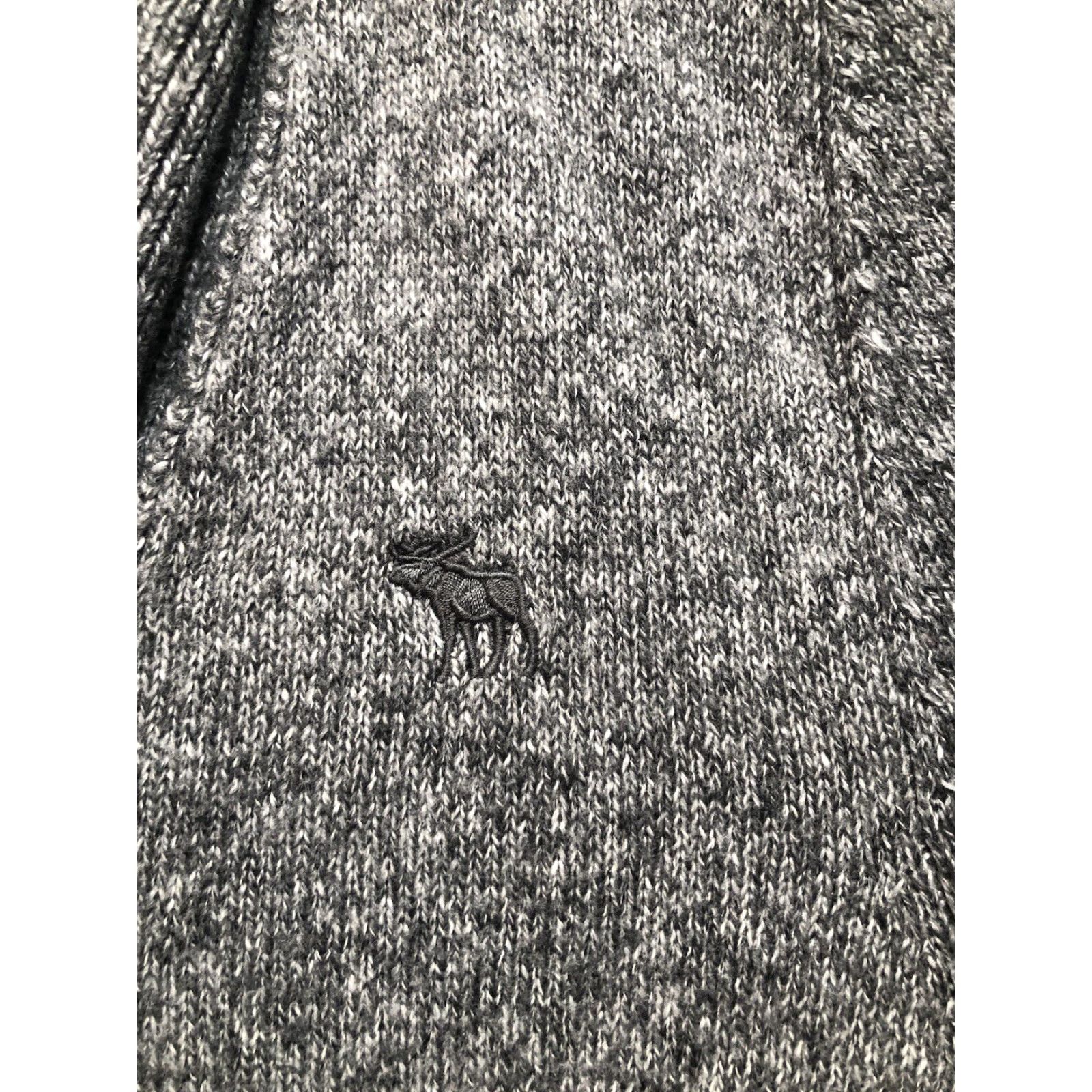 Abercrombie & Fitch Abercrombie & Fitch Cardigan Sweater Mens L Gray Waffle-Knit Pockets Preppy V-Neck Casual Knit Seasonal Comfort Regular Size US L / EU 52-54 / 3 - 6 Thumbnail