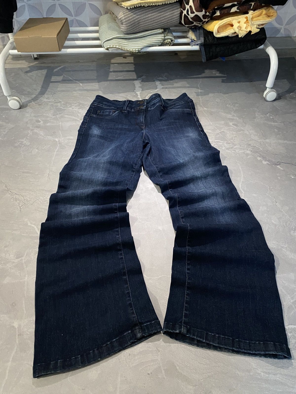 Vintage Flared Distressed Jeans — Archive Number Nine Style Size US 30 / EU 46 - 1 Thumbnail