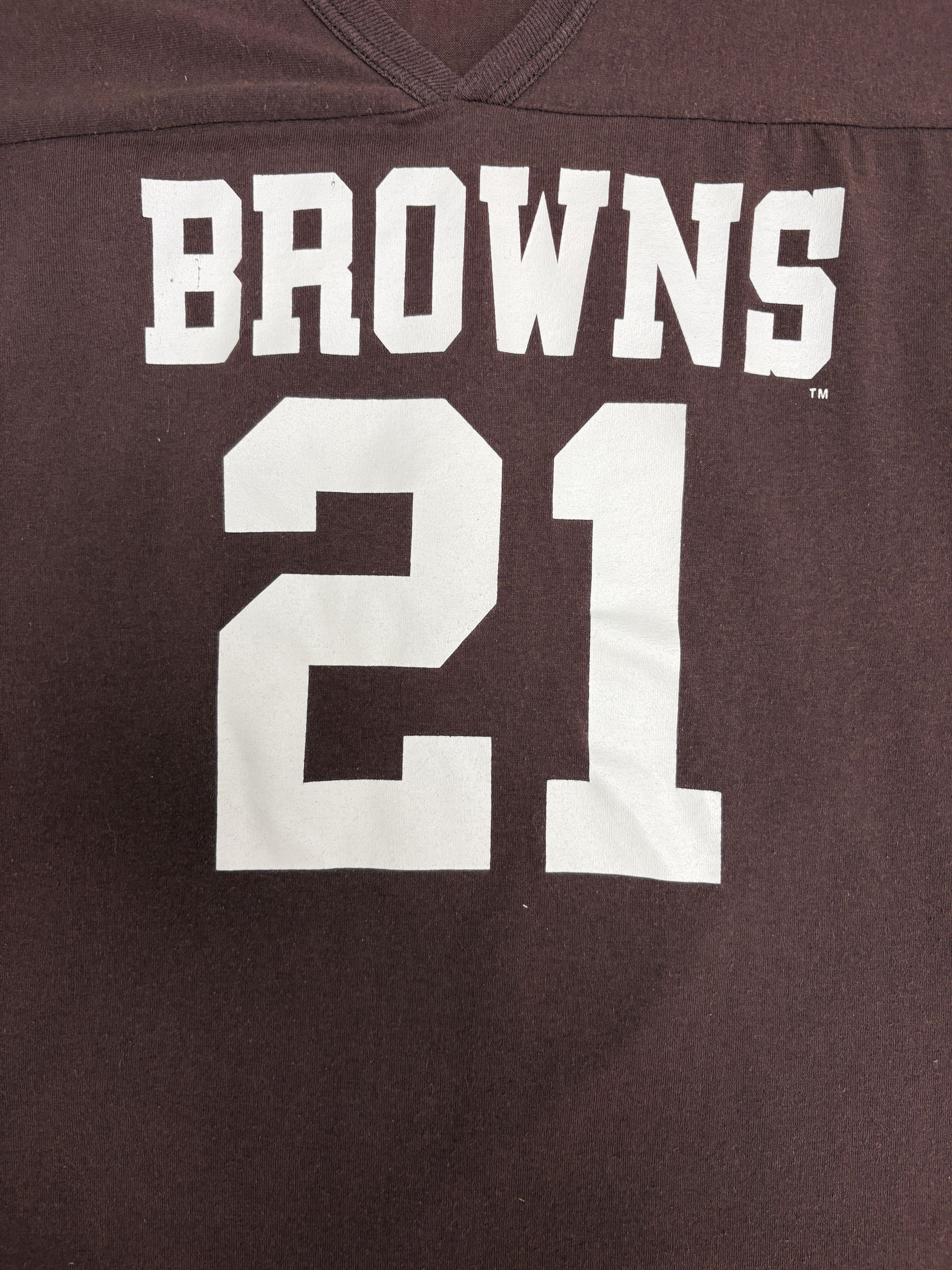 Vintage Cleveland Browns Jersey Style Vintage Brown T-Shirt Tee Size US XL / EU 56 / 4 - 2 Thumbnail