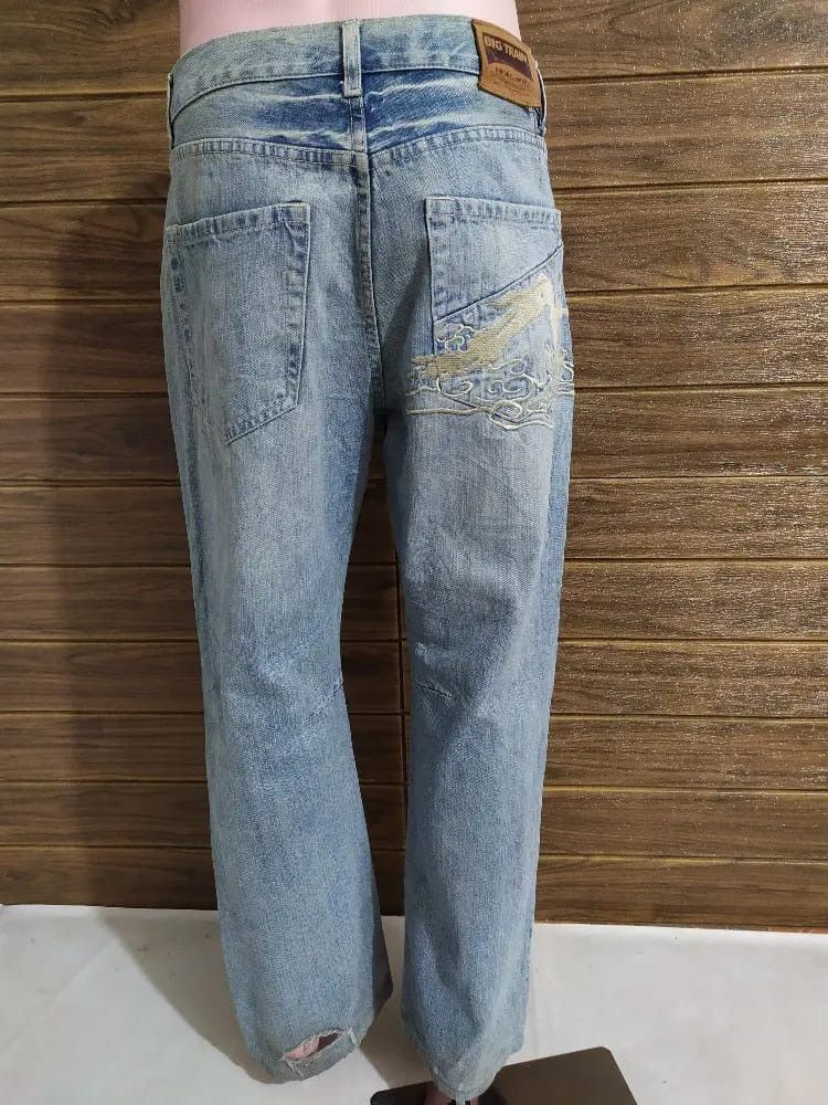 Japanese Brand Big Train Japan Patchwork Denim Size US 31 - 17 Thumbnail