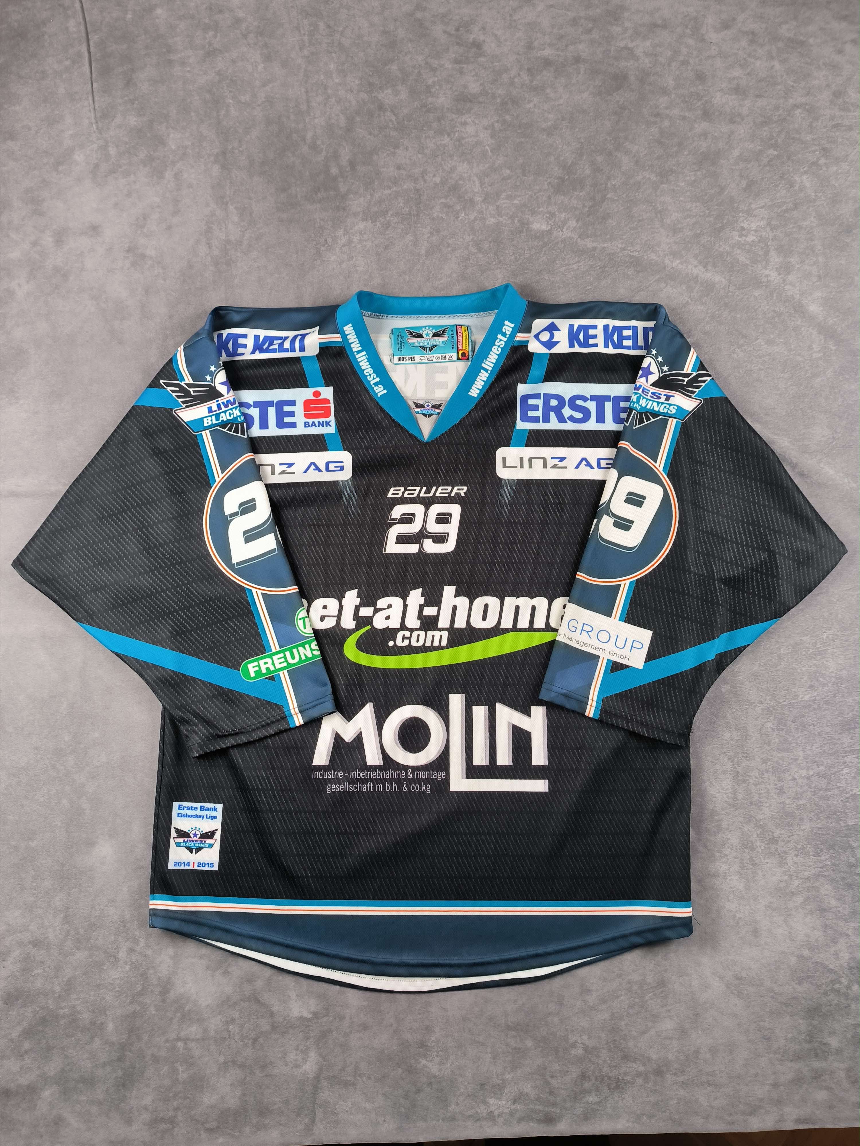 Other Black Wings Linz Michael Ouzas ice hockey jersey size L Size US L / EU 52-54 / 3 - 1 Thumbnail