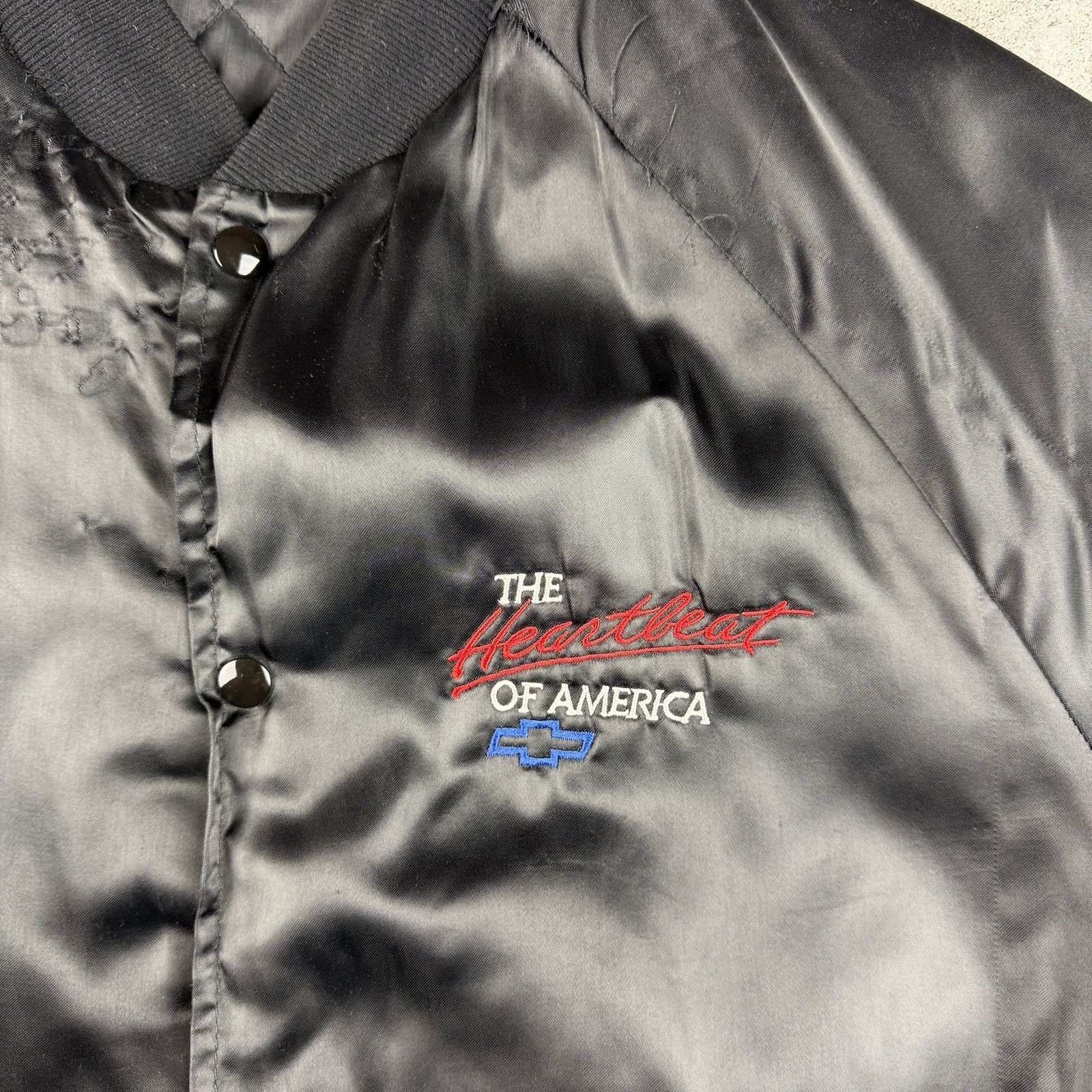 Chevrolet × Vintage Vintage Chevy Bomber jacket The Heartbeat of America Size L Size US L / EU 52-54 / 3 - 3 Thumbnail