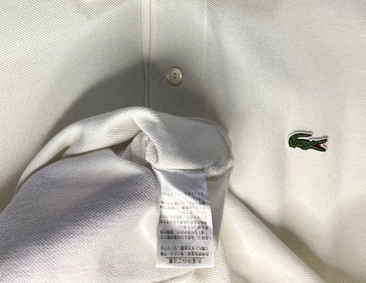Lacoste Lacoste White Polo Long Sleeves | Size 5 Large Size US L / EU 52-54 / 3 - 5 Thumbnail