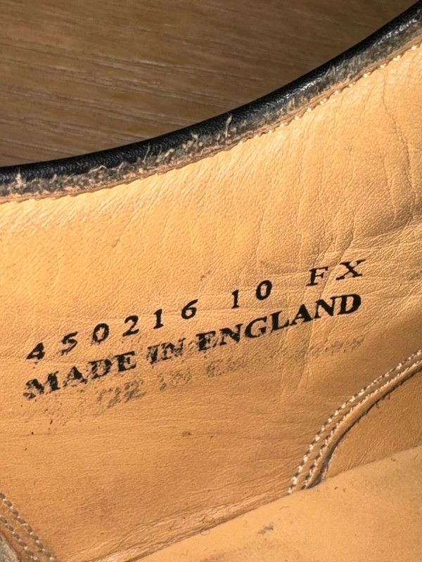 Barker Barker England Turing Calf Leather Oxford Brogue UK10 44 Size US 11 / EU 44 - 14 Thumbnail