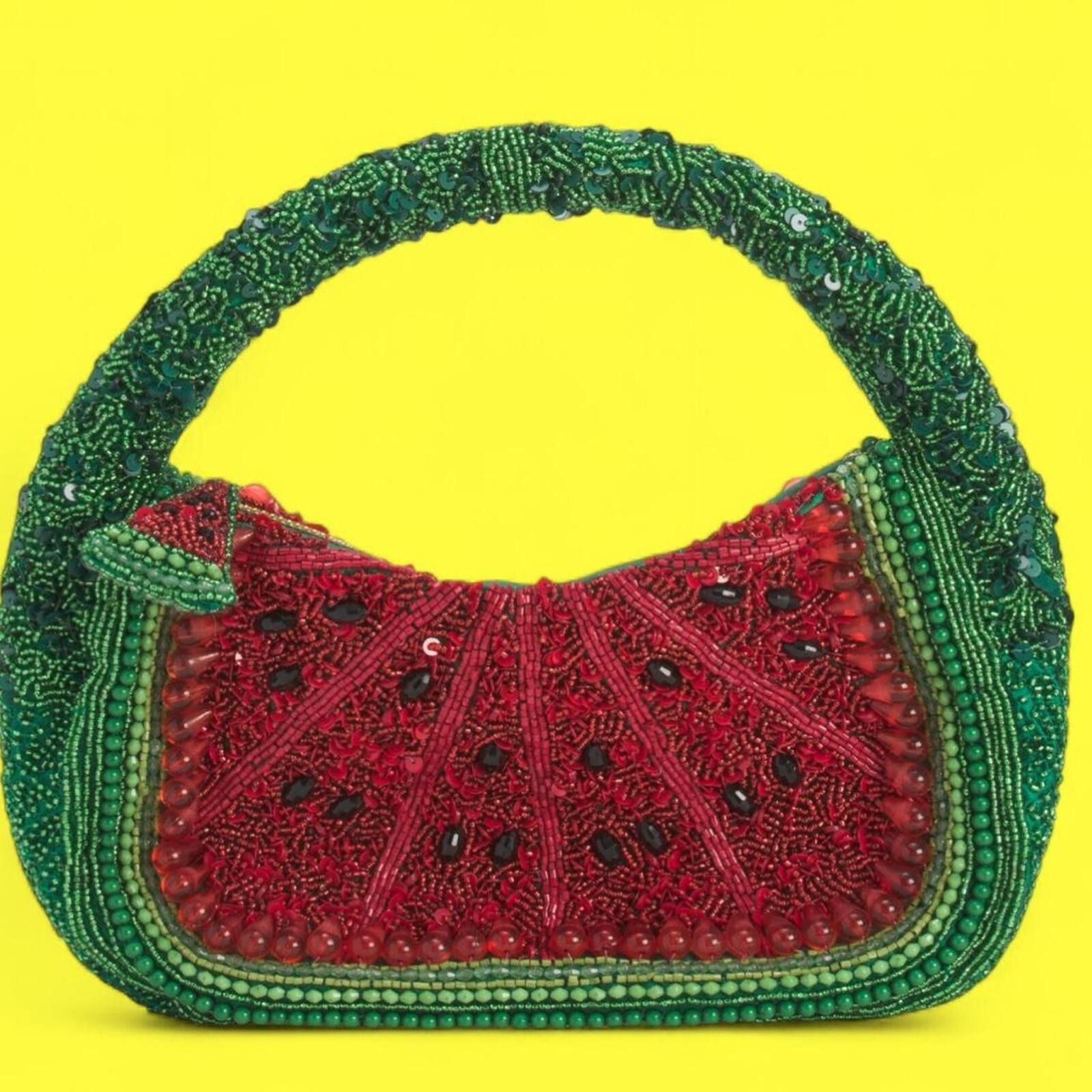 Marsell TikTok Viral Watermelon Sequin Beaded Bag Size ONE SIZE - 1 Thumbnail