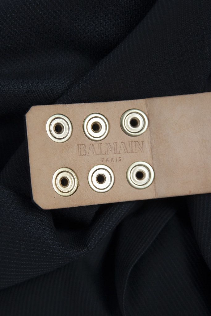 Balmain Leather crystal embellished waist belt Size ONE SIZE - 6 Thumbnail