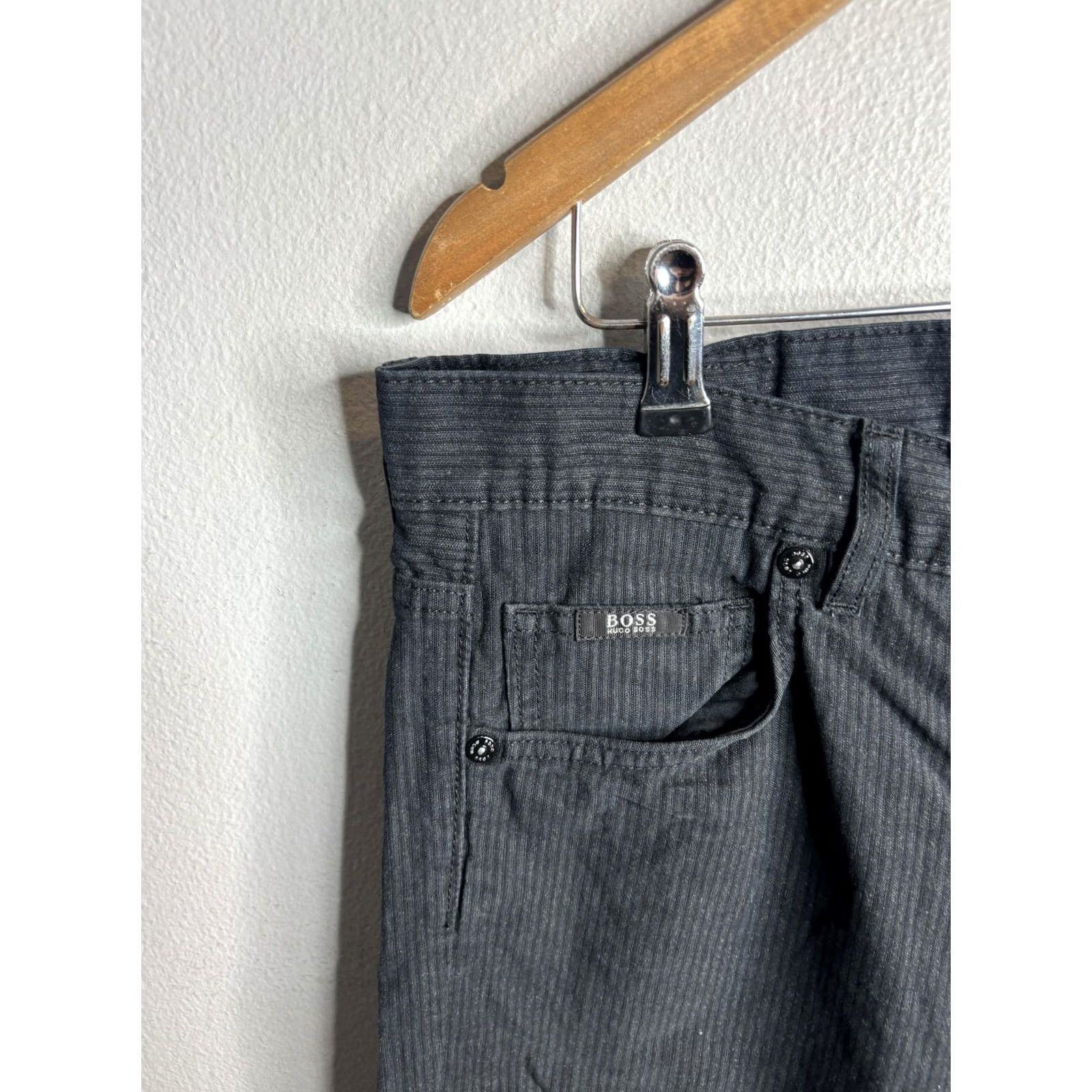 Hugo Boss BOSS Hugo Boss Pants Mens 30x34 Gray Corduroy Chino Kansas-10 5 Pocket Straight Size US 30 / EU 46 - 5 Thumbnail