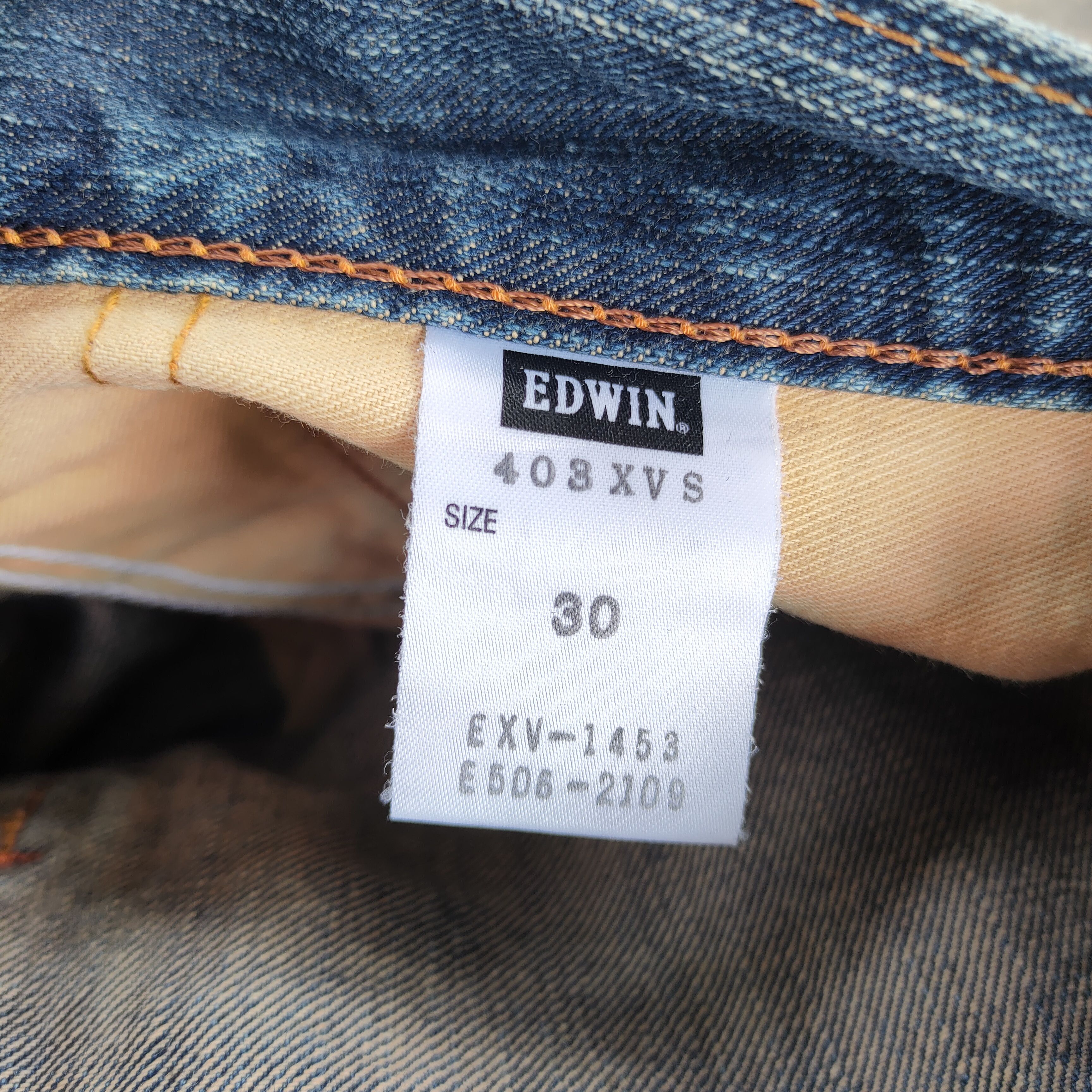 Edwin × Jean × Vintage VINTAGE EDWIN 403 XV FADED RIPPED JEANS DENIM PANTS Size US 33 - 13 Thumbnail