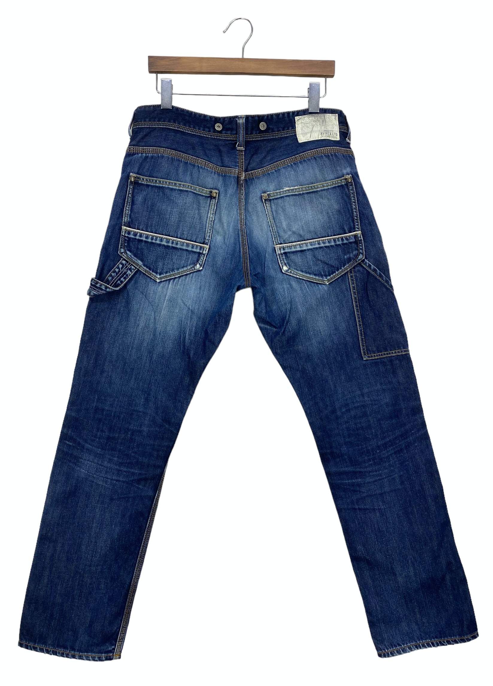 image of Avirex Carpenter Pants Military Tactical Pants in Blue, Men's (Size 34)