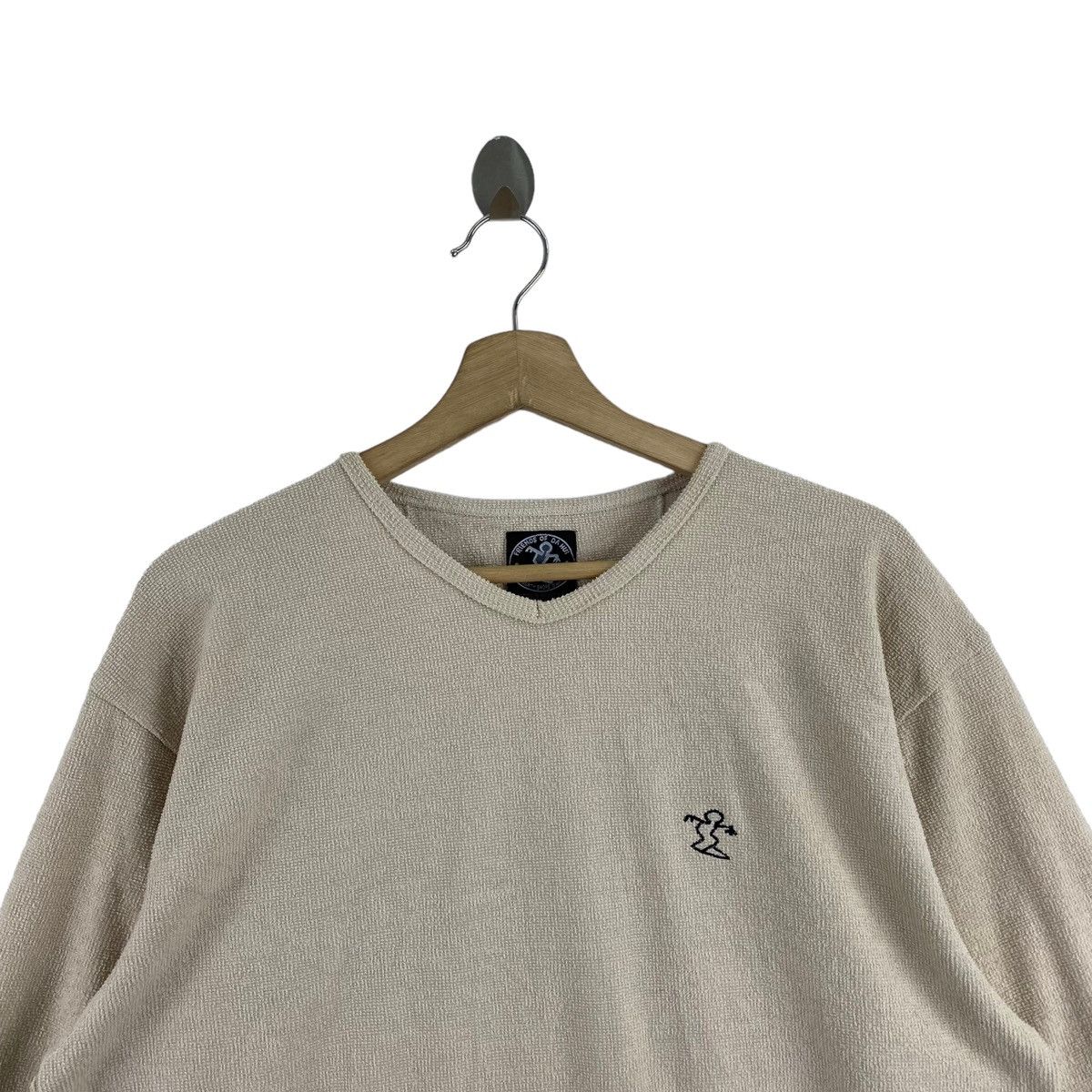 Other DA HUI HAWAII Surf Small Logo Beige V-neck Sweatshirt Size US M / EU 48-50 / 2 - 2 Thumbnail