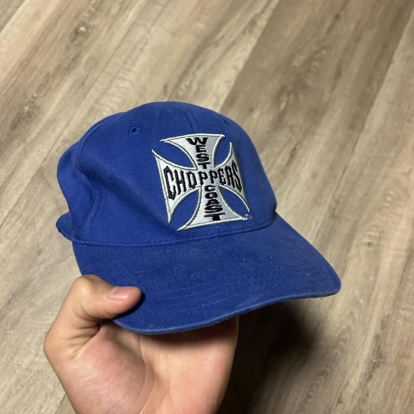 West Coast Choppers West Coast Choppers Men's Blue Hat Size ONE SIZE - 2 Thumbnail