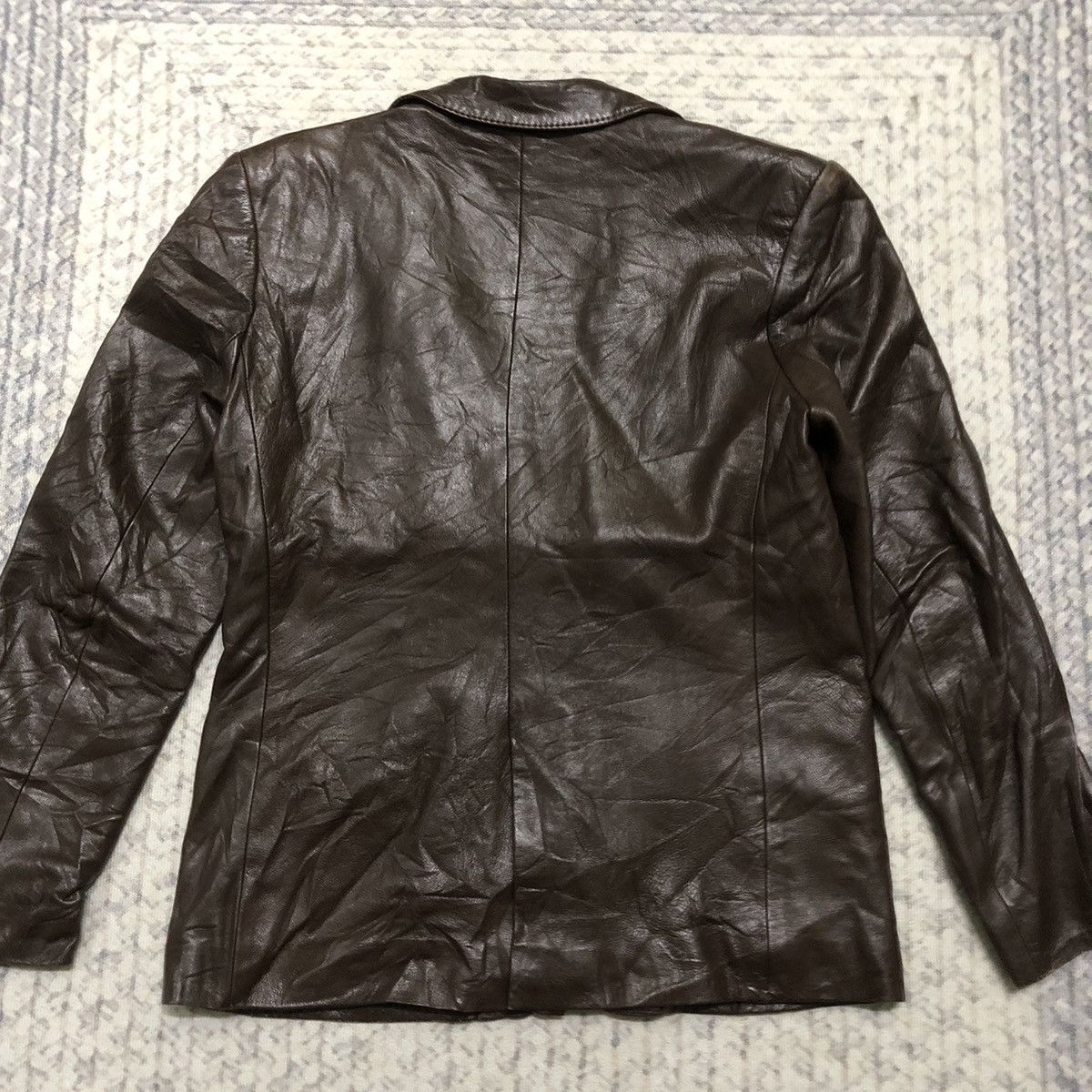 Designer × Karl Lagerfeld × Vintage Rare Distressed Vintage Karl Lagerfeld Leather Jacket Size US XXS / EU 40 - 8 Thumbnail